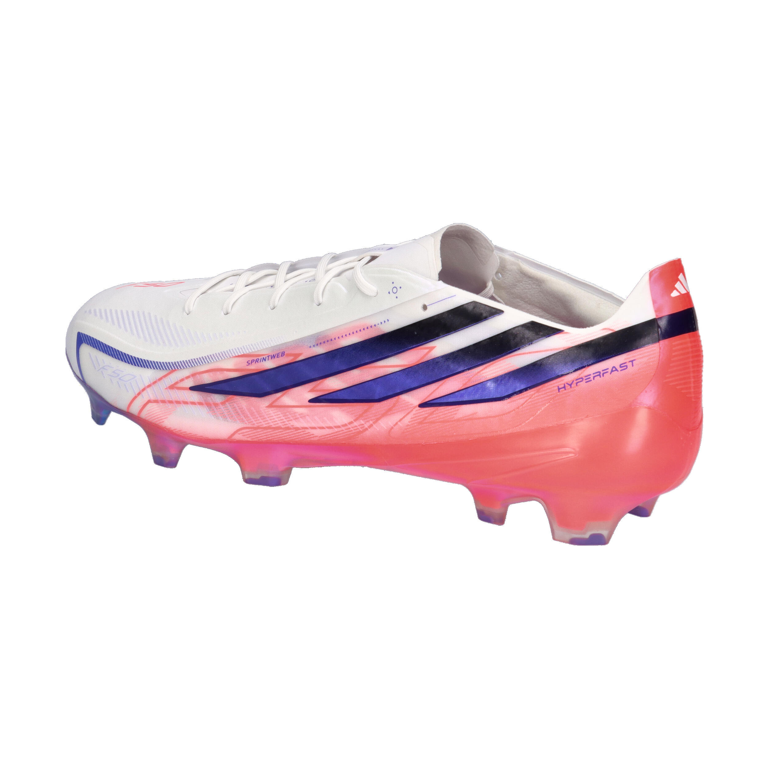 Adidas F50 Hyperfast Elite FG bianco e rosa 10/14
