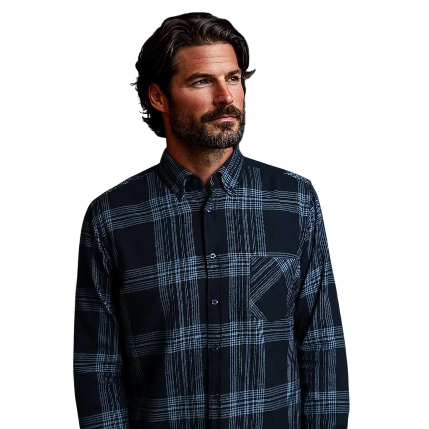 Camicia Button Down Regolare Uomo Boss Rickert_M Blu Scuro 3/3