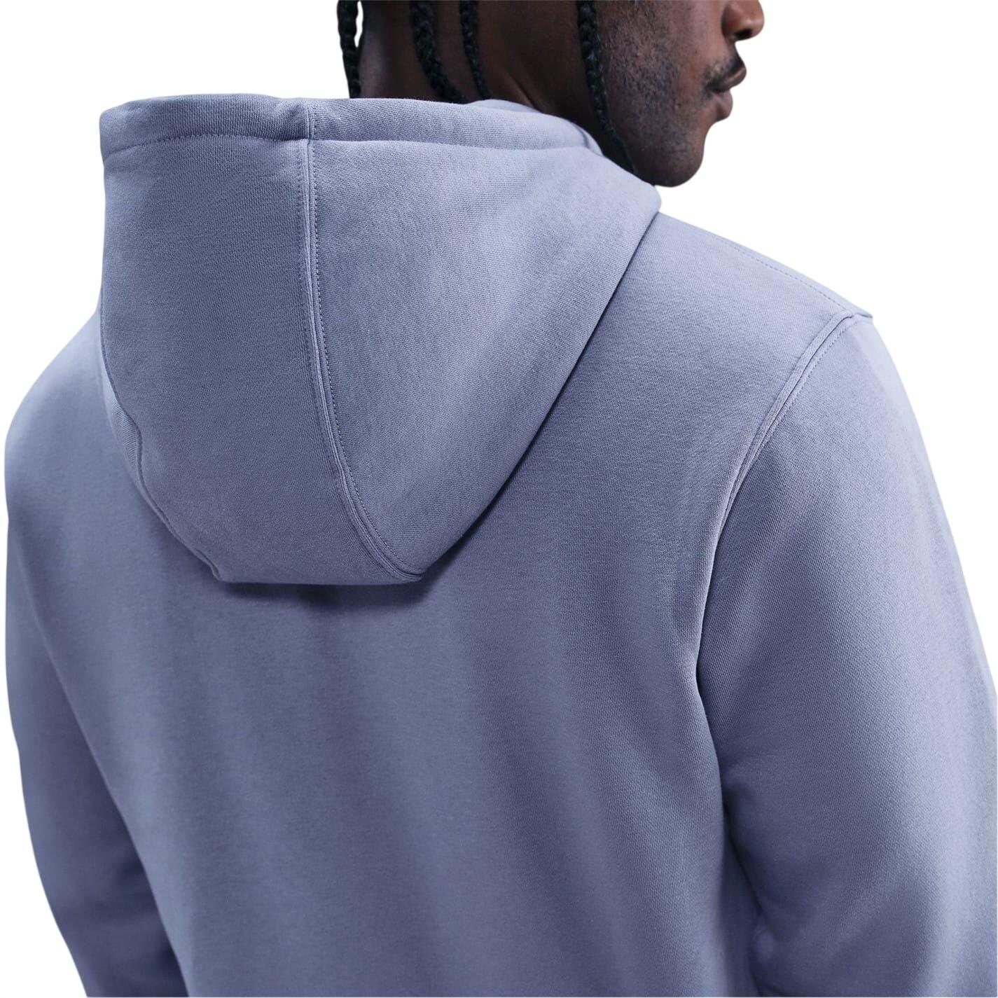 Felpa Con Cappuccio E Zip Intera Uomo Nike Sportswear Club Indaco 4/4