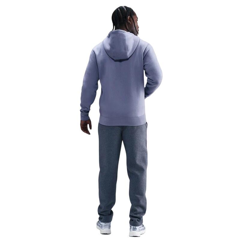 Felpa Con Cappuccio E Zip Intera Uomo Nike Sportswear Club Indaco 2/4