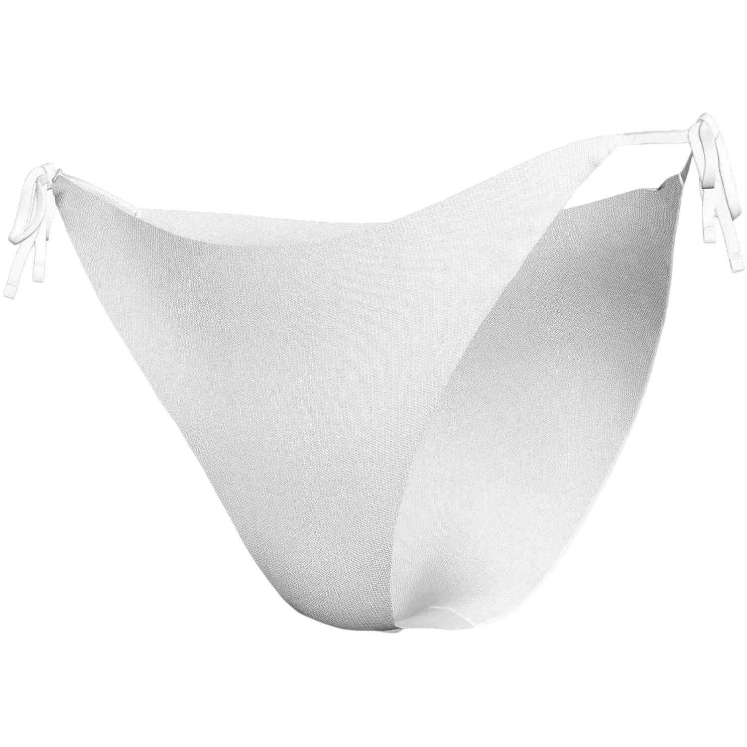 Womens/Ladies Tri String Bikini Bottoms (White) 3/3