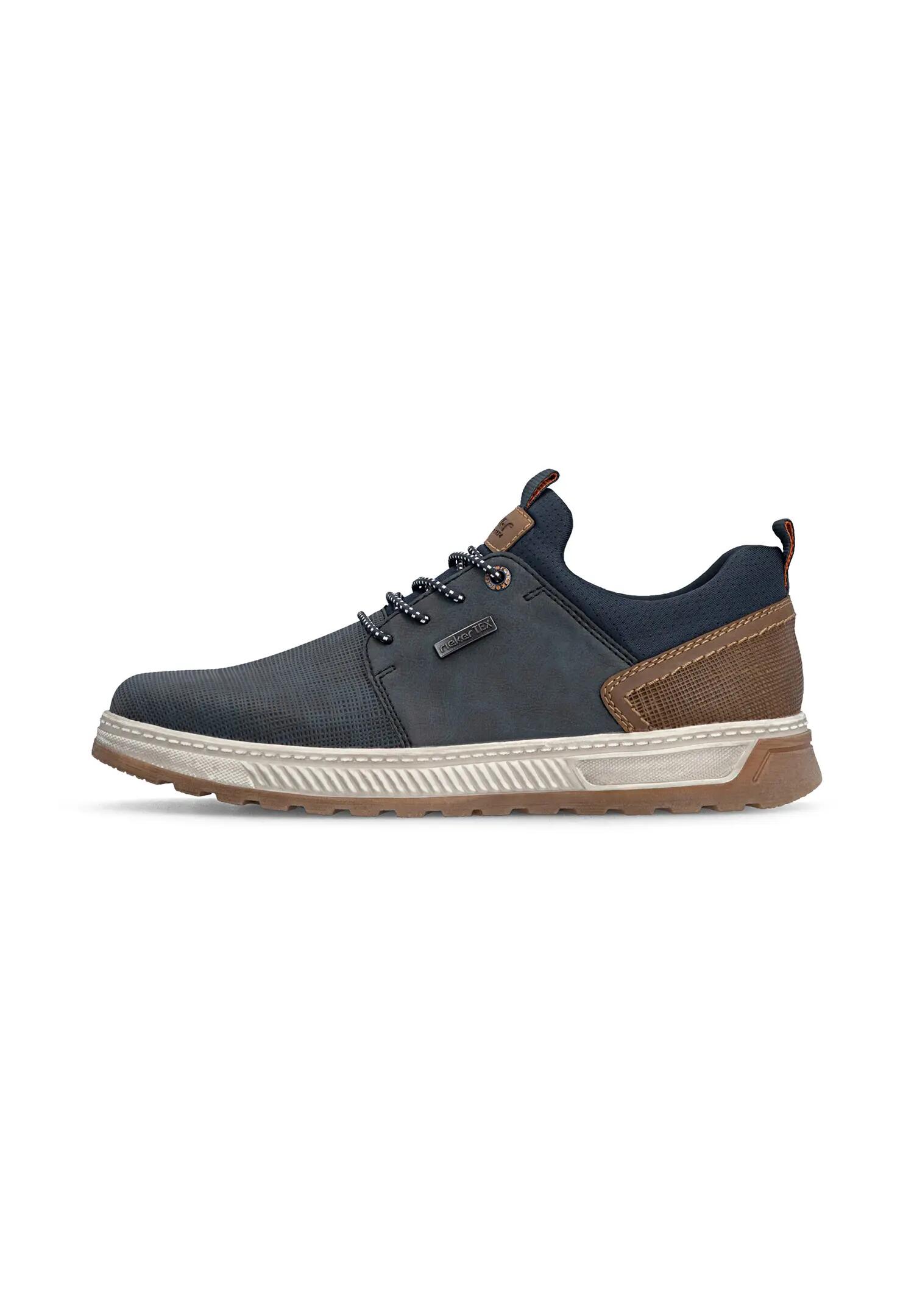 Rieker Herren Slipper Extraweite H Gummizug RiekerTEX 37050-15 Blue 4/7