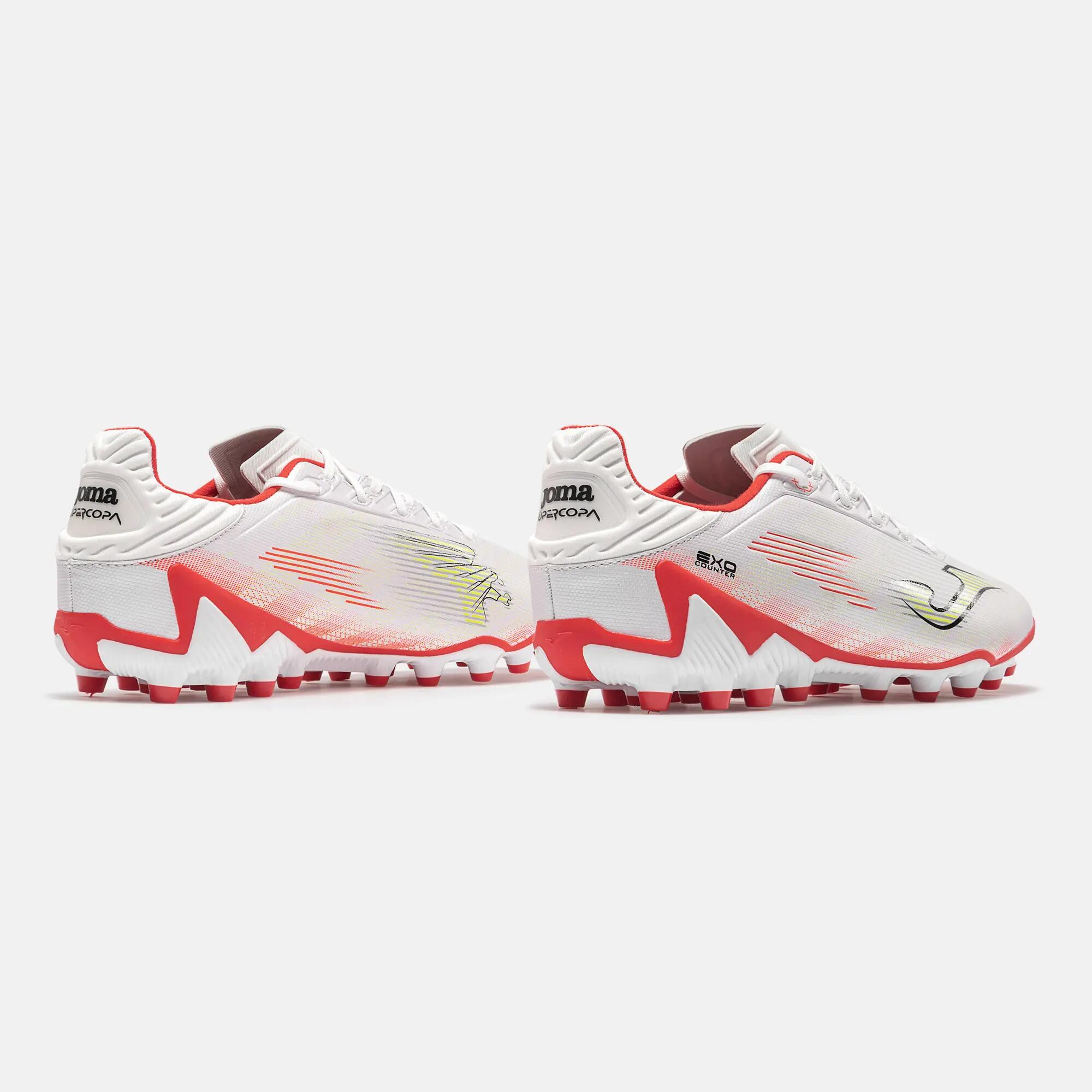 Chaussures Football Football Adulte Joma Super Copa 26 AG Blanc 3/5