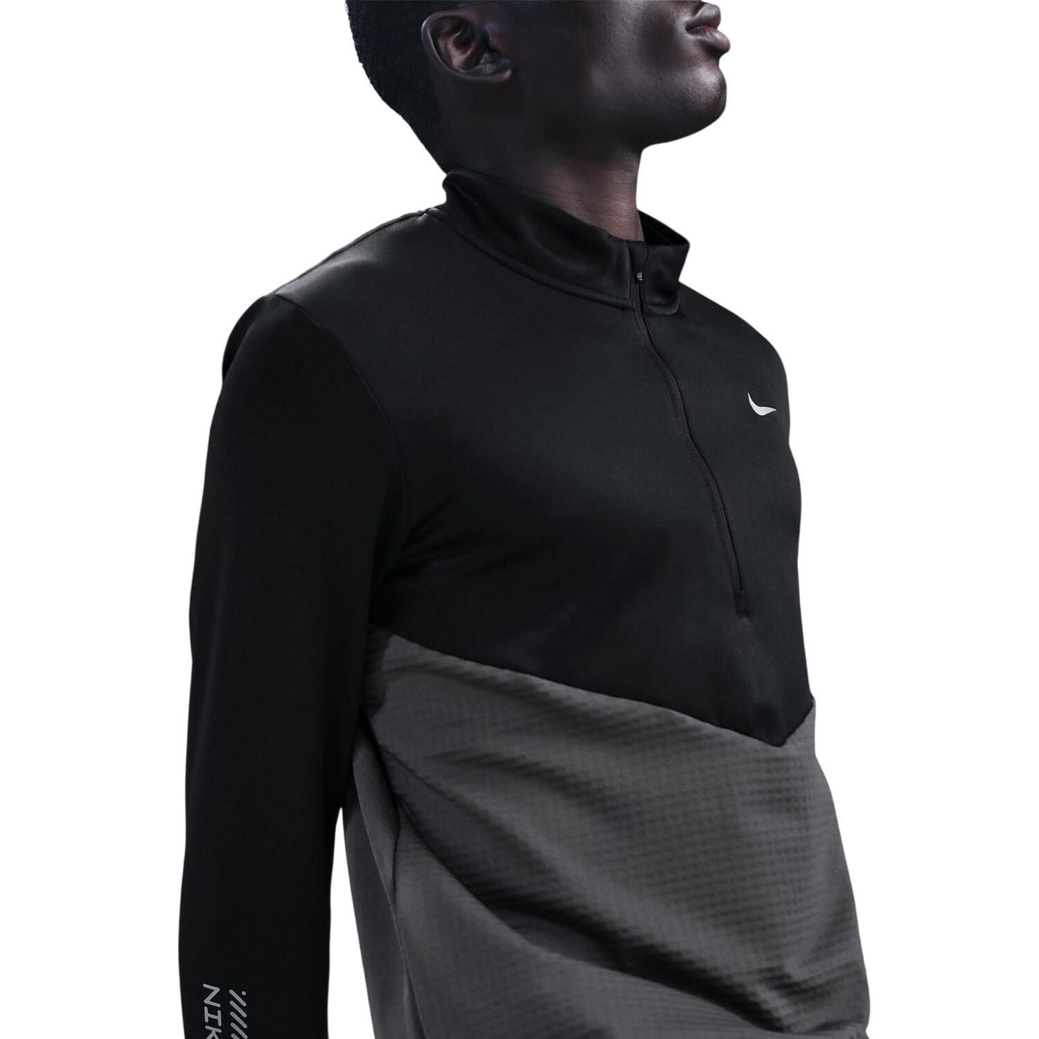 Mens Pacer DriFIT Quarter Zip Top (Anthracite) 3/3