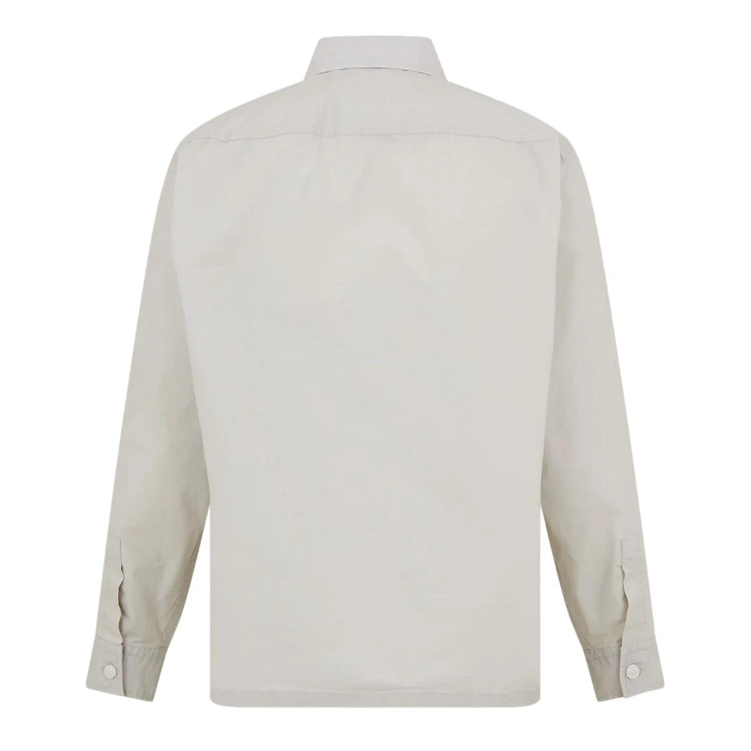 Sopra Camicia Barile Collare Manica Lunga Uomo Boss Beige Chiaro 3/4