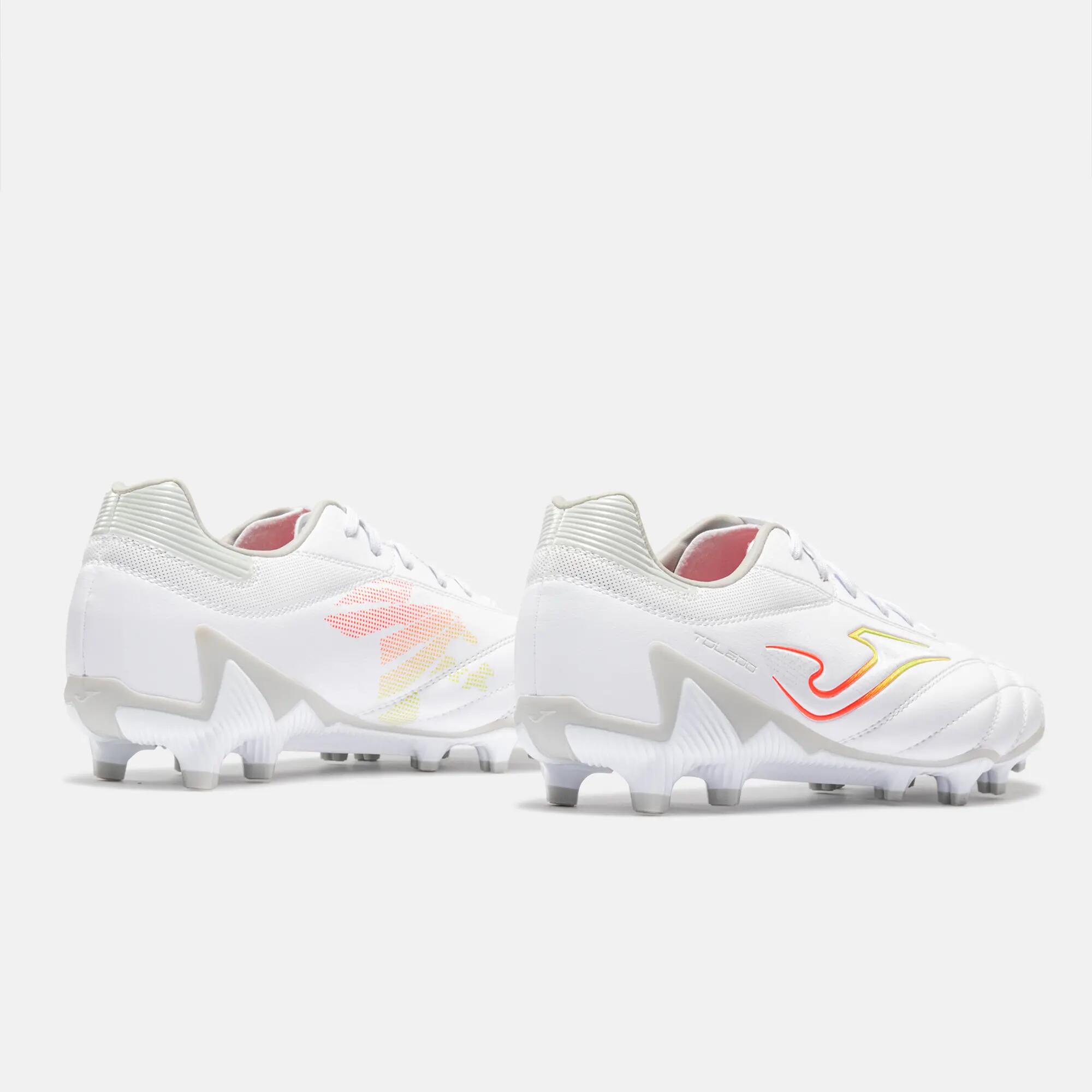 Botas Fútbol Fútbol Adulto Joma Toledo 26 FG Blanco 3/5