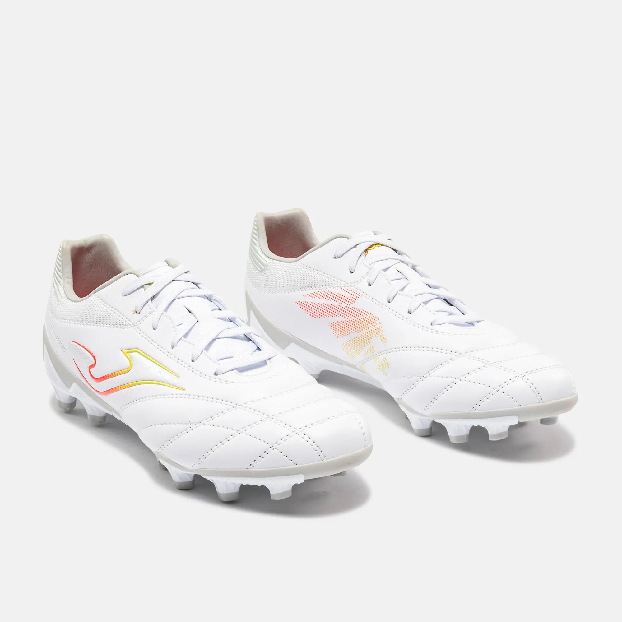 Botas Fútbol Fútbol Adulto Joma Toledo 26 FG Blanco 2/5