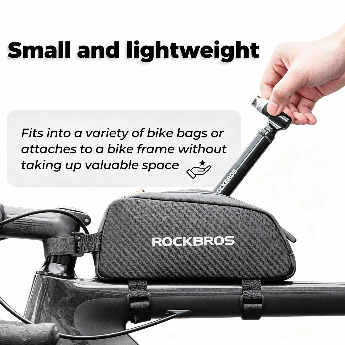 Mini-Fahrradpumpe 130 PSI Aluminium Doppelventil für MTB Rennrad 5/6