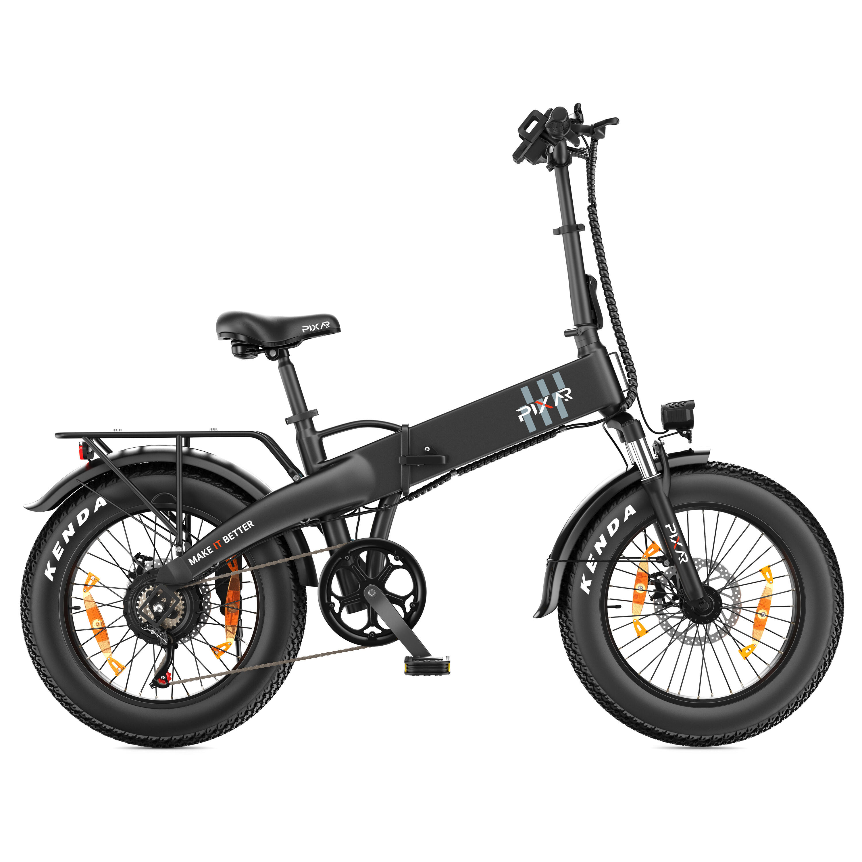 Bicicleta eléctrica todoterreno PIXAR F2 con batería de 48 V y 15 Ah, LCD 2/7