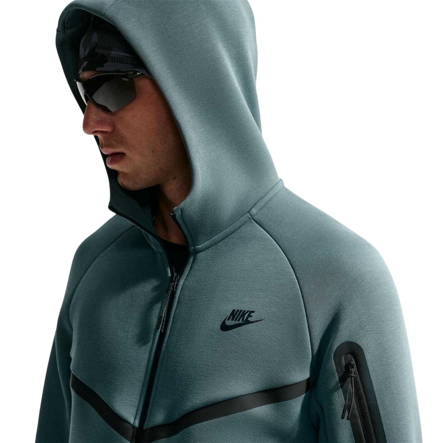 "Tech" Hoodie mit durchgehendem Reißverschluss für Herren Schiefer 3/4