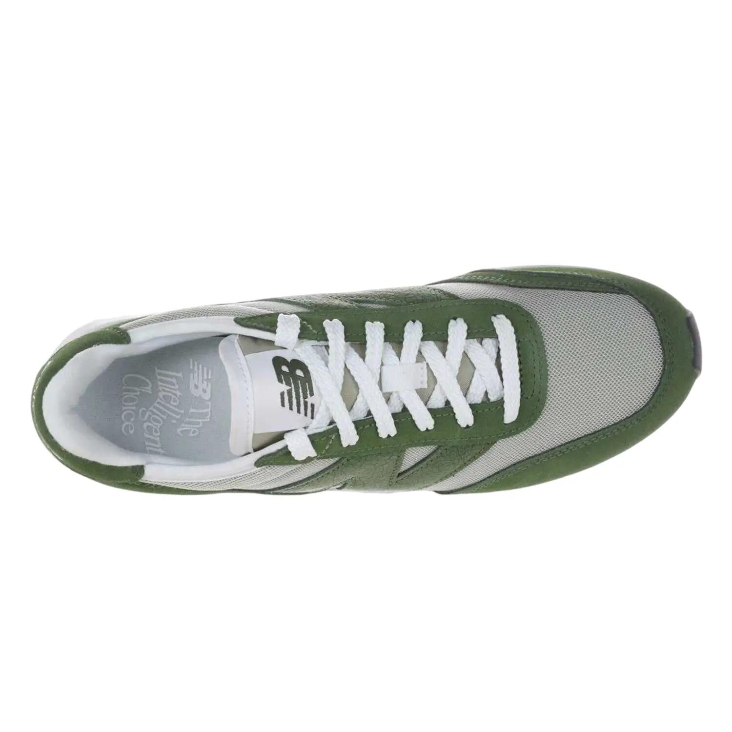 Mens 370 Suede Trainers (Green) 3/5