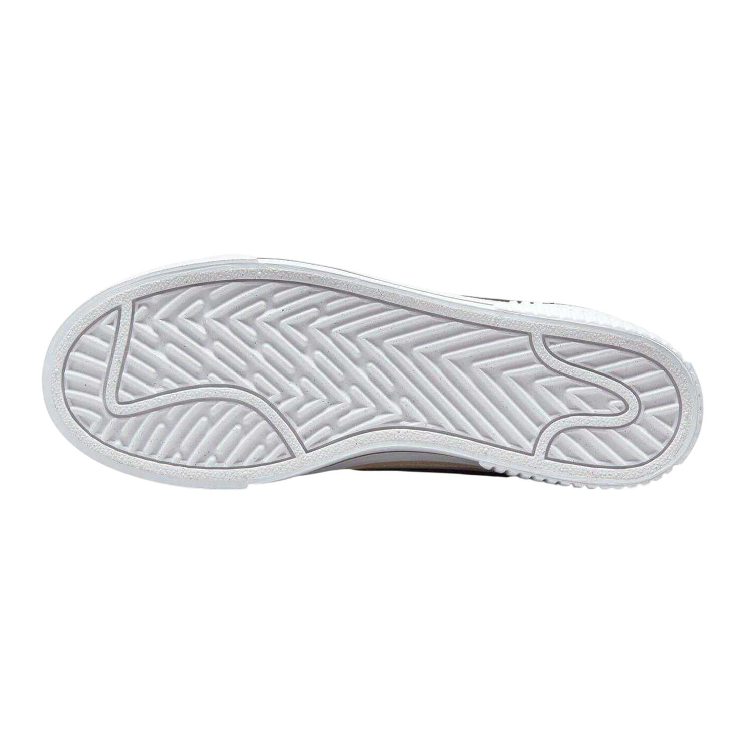 Womens/Ladies Court Legacy Leather Platform Shoes (White/Black) 4/4