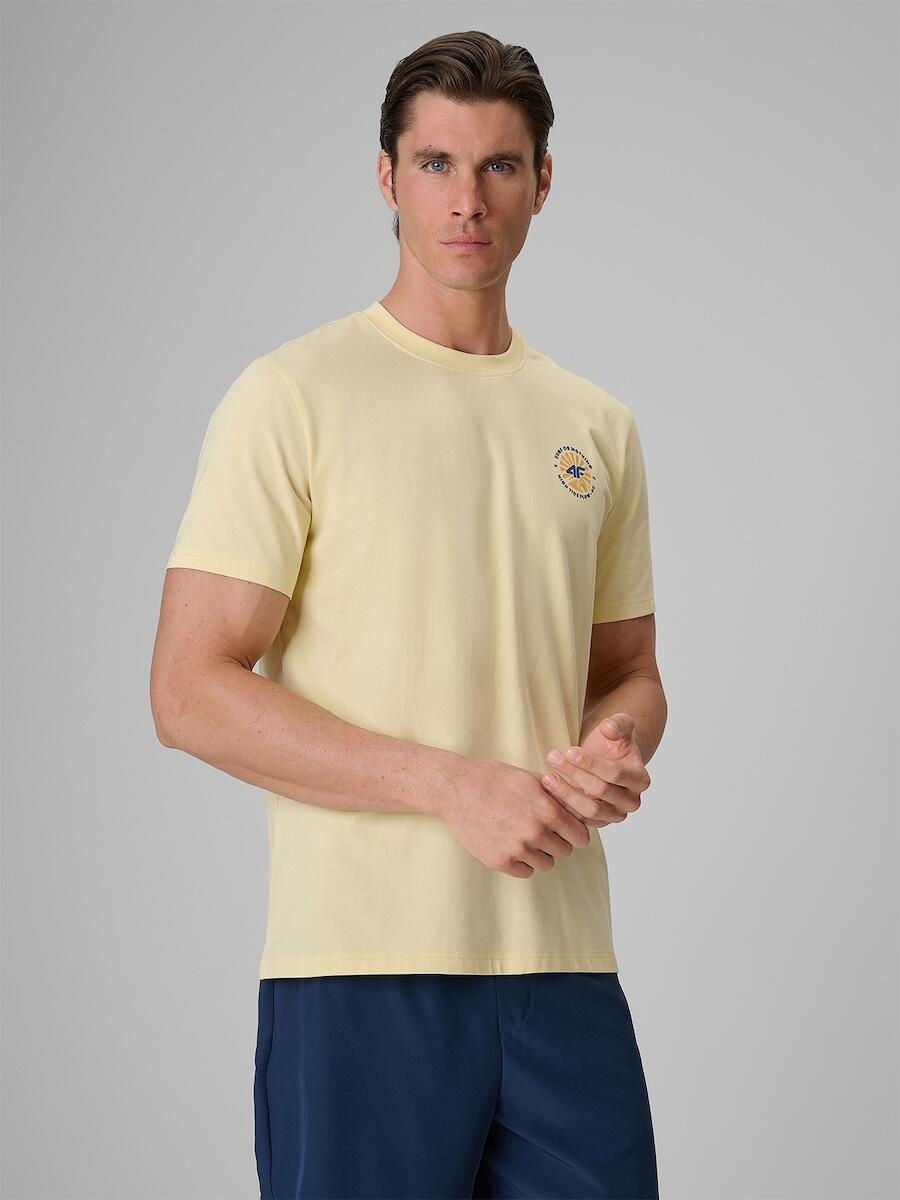 T-shirt bawełniany męski 4F 4FRSS26TTSHM4293