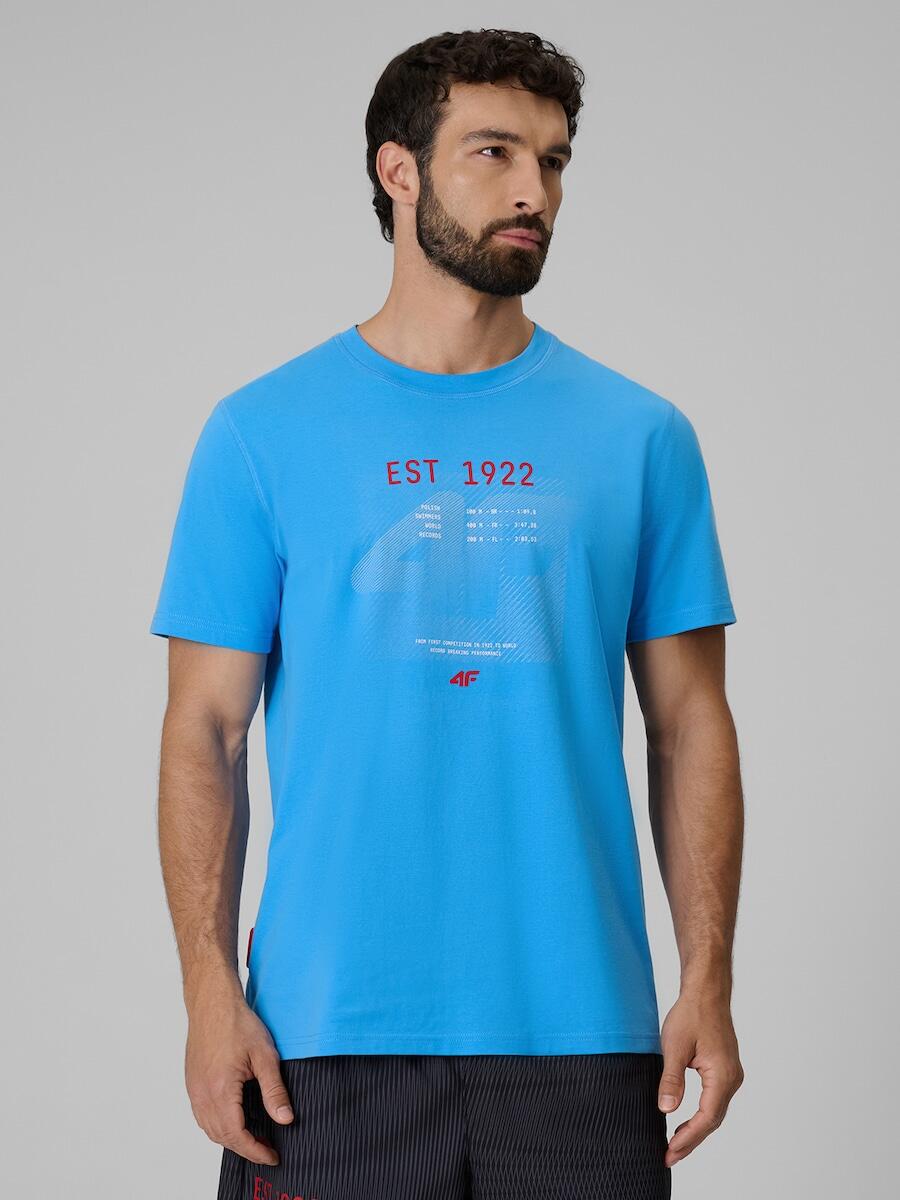 T-shirt bawełniany męski 4F 4FRSS26TTSHM4039