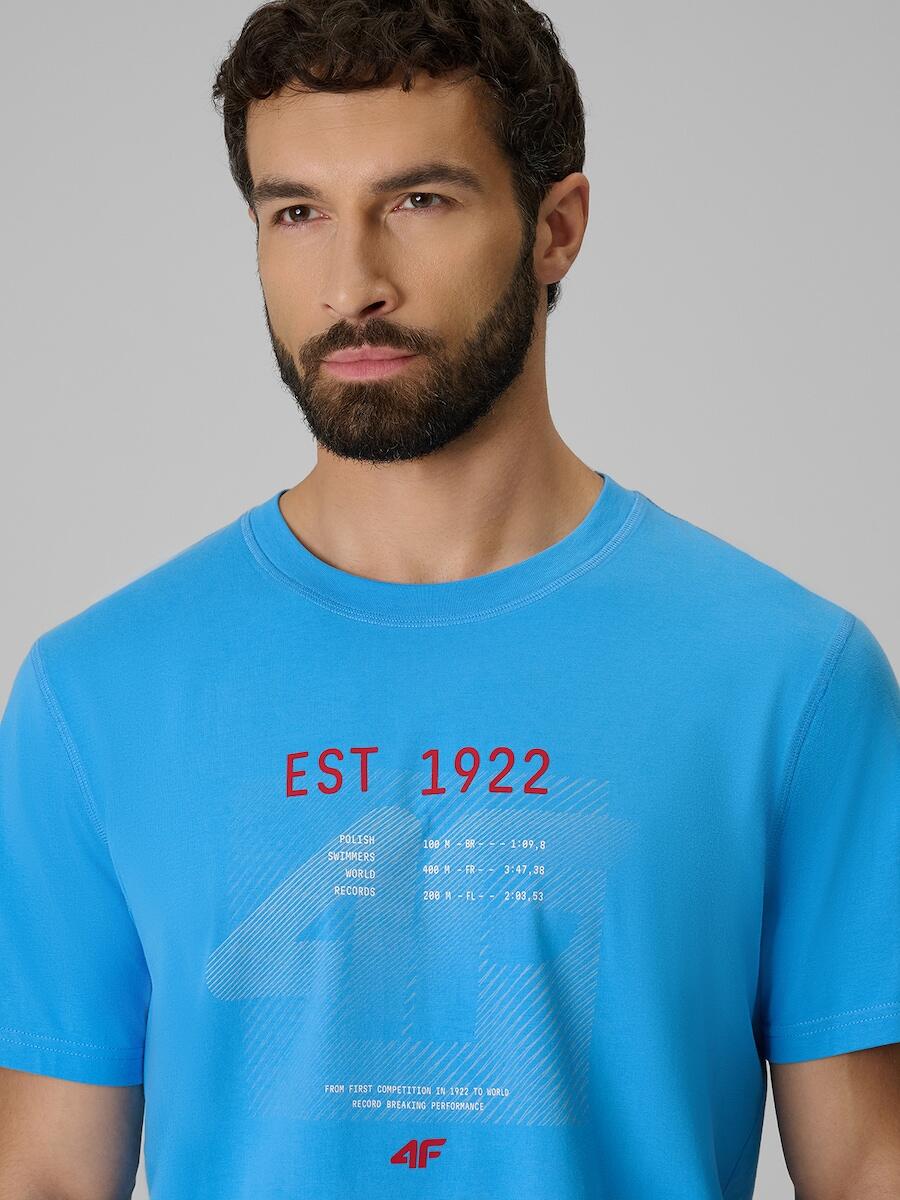 T-shirt bawełniany męski 4F 4FRSS26TTSHM4039 5/7