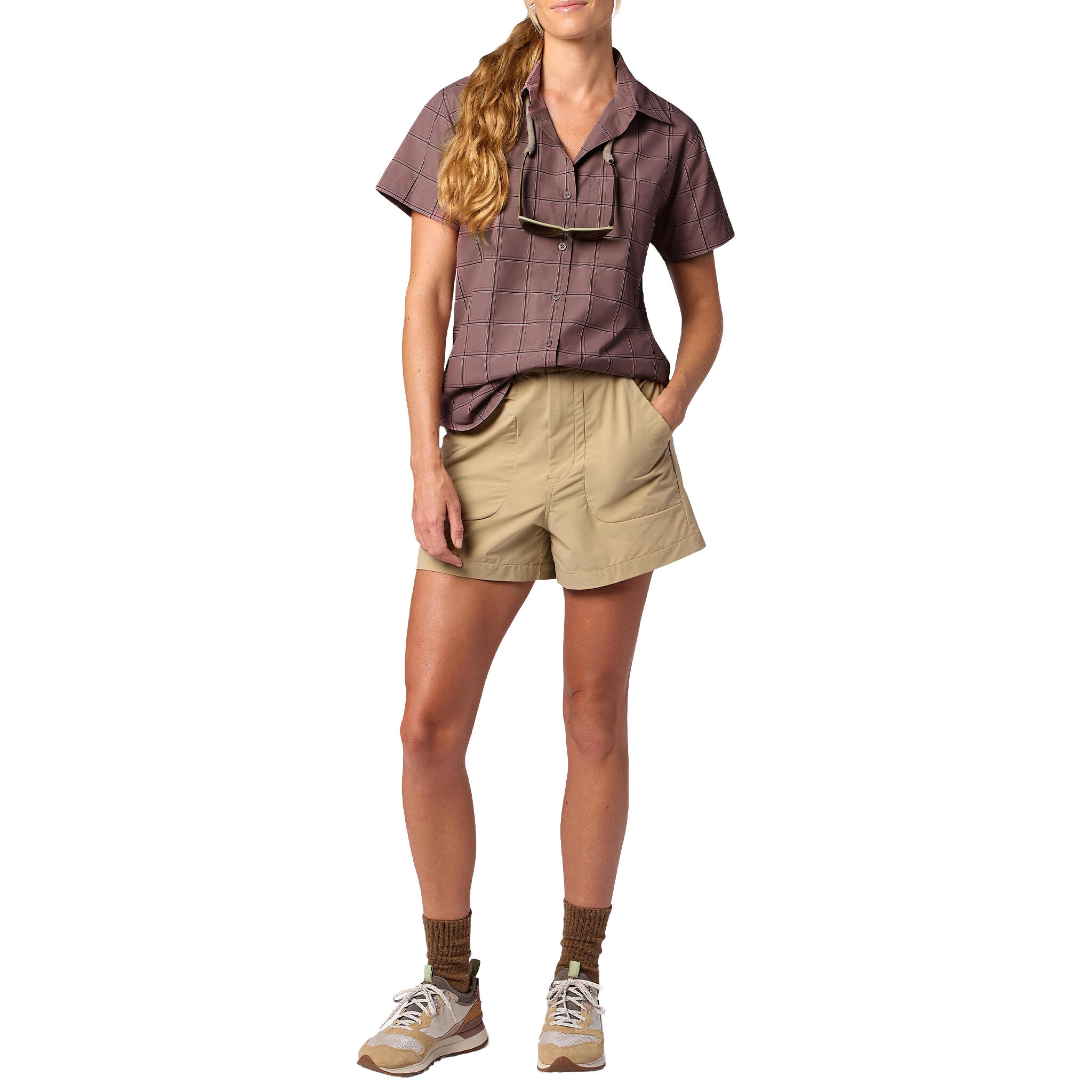 Outdoorbluse atmungsaktiv schnelltrocknend Damen - AirExchange UPF 40 Novelty 3/3