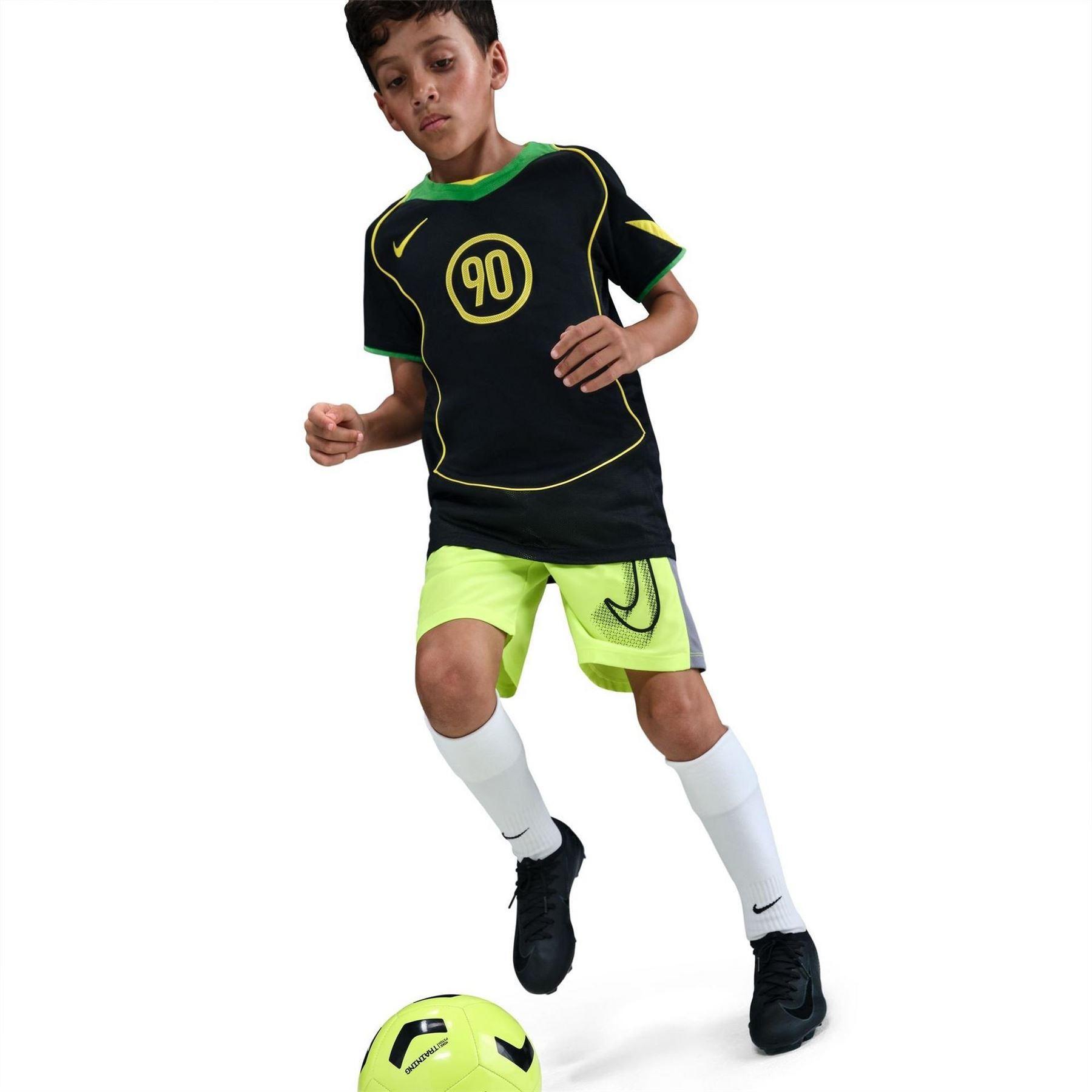 Maglia Bordato DriFIT Bambini Nike T90 Nero Verde 5/5