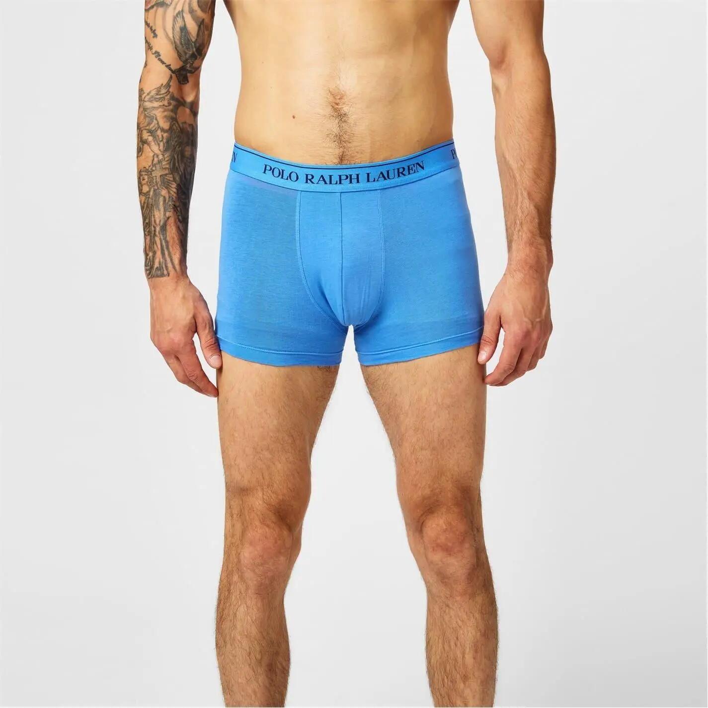 Boxershorts für (3erPack) Herren Floral/Blau 3/5