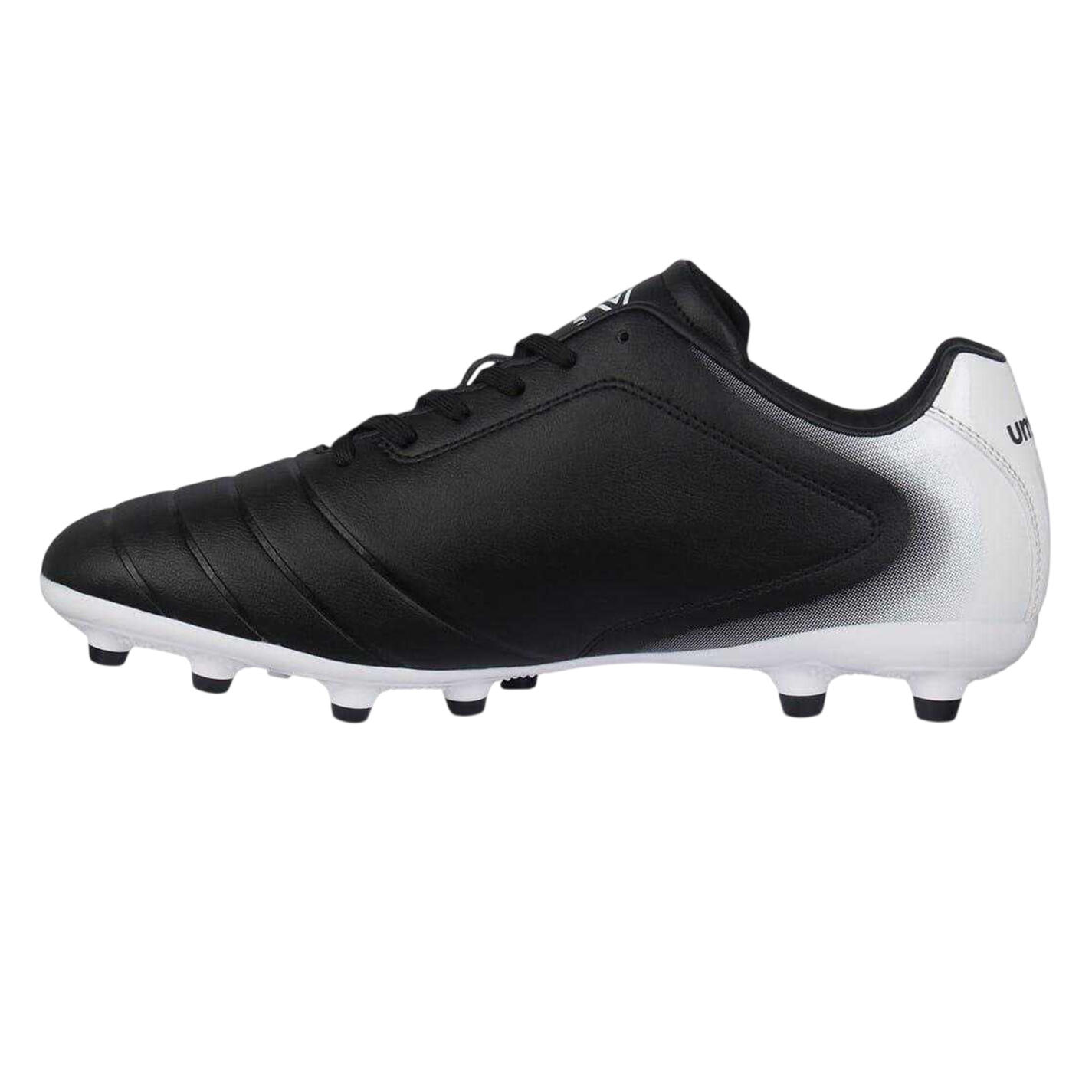 Chaussures De Foot Pour Terrain Ferme CALCIO Homme (Noir / Blanc) 3/4