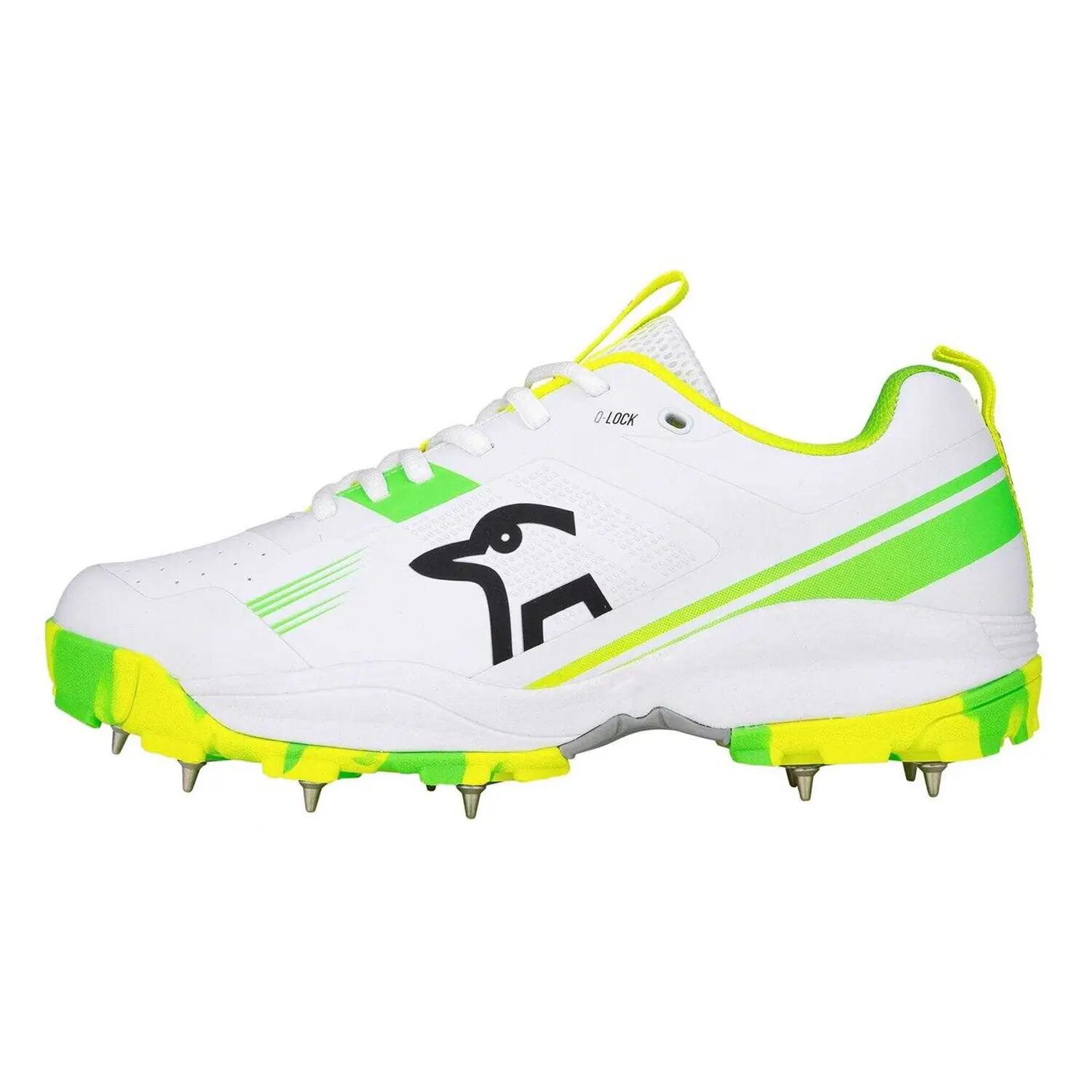 Chaussures De Cricket PRO Homme (Blanc / Vert) 3/5