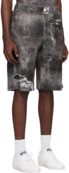 Shorts homme - sport - coupe courte - ceinture élastique - coton - gris 1/1
