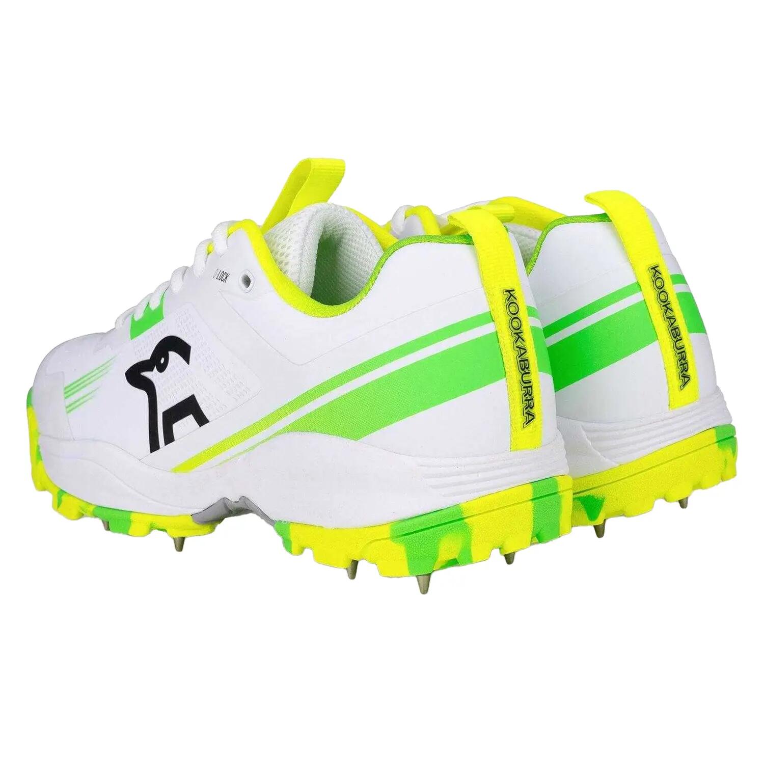 Chaussures De Cricket PRO Homme (Blanc / Vert) 2/5
