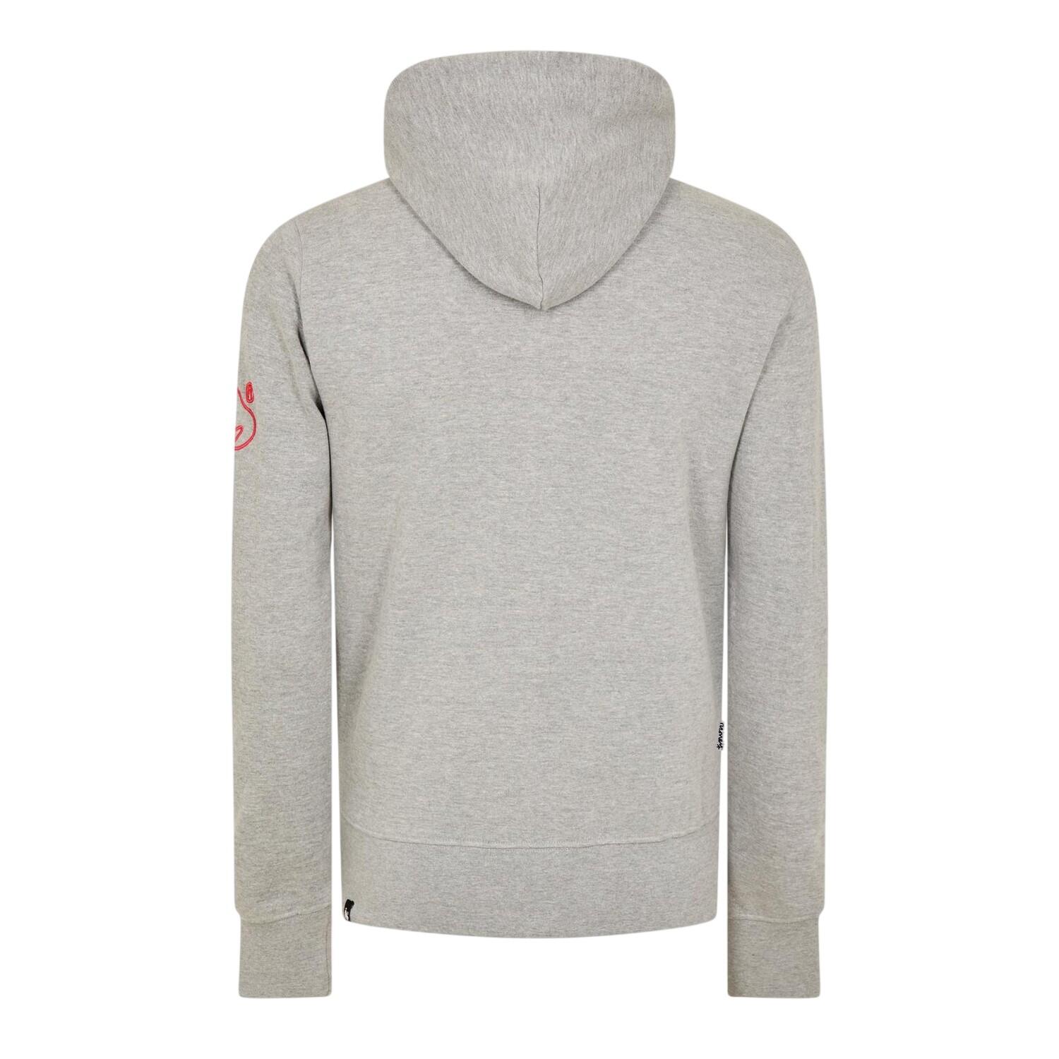 Felpa Con Cappuccio Braciola Uomo Money Grigio 3/4