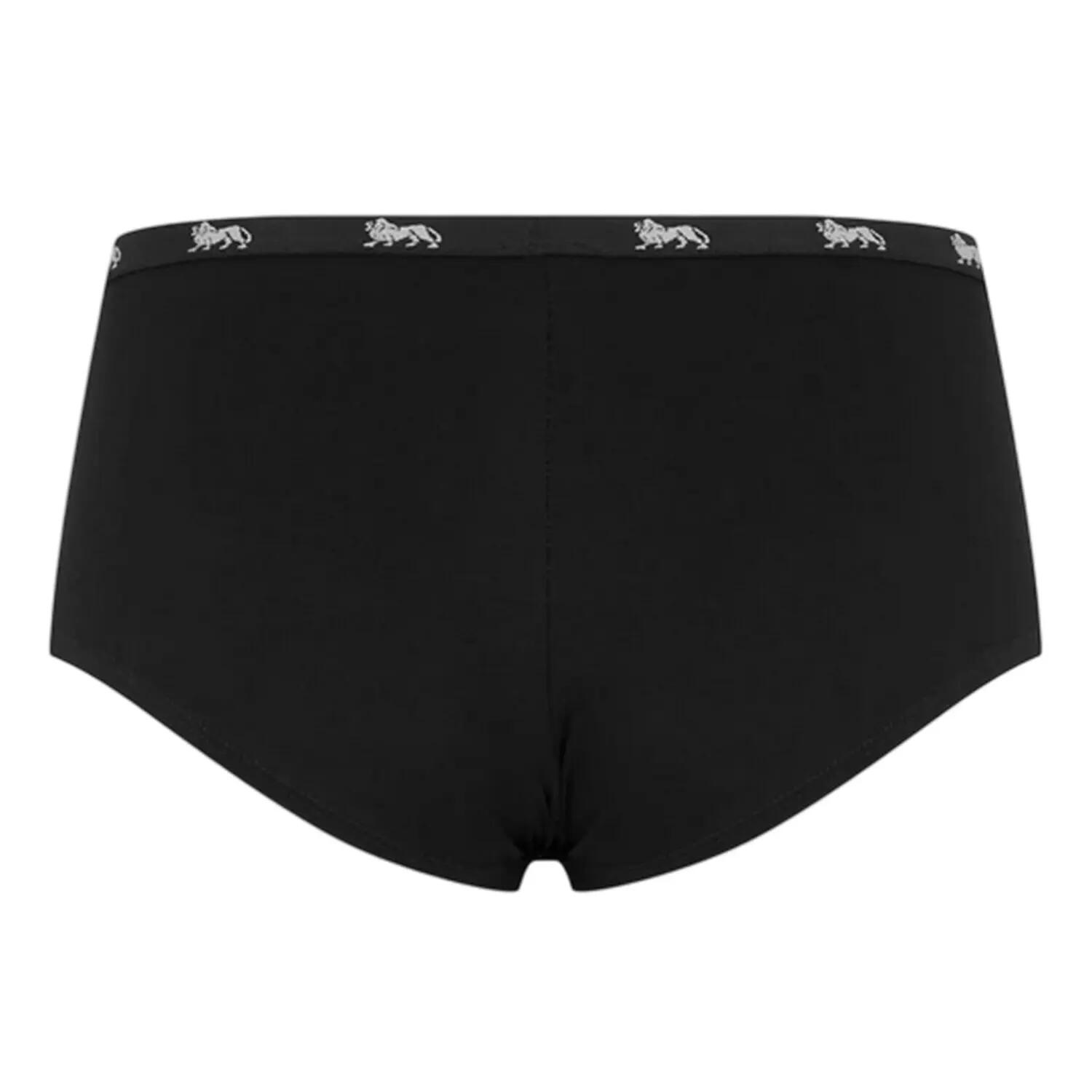 Slips für , Baumwolle Damen Schwarz/Fluoreszierendes Pink 2/3