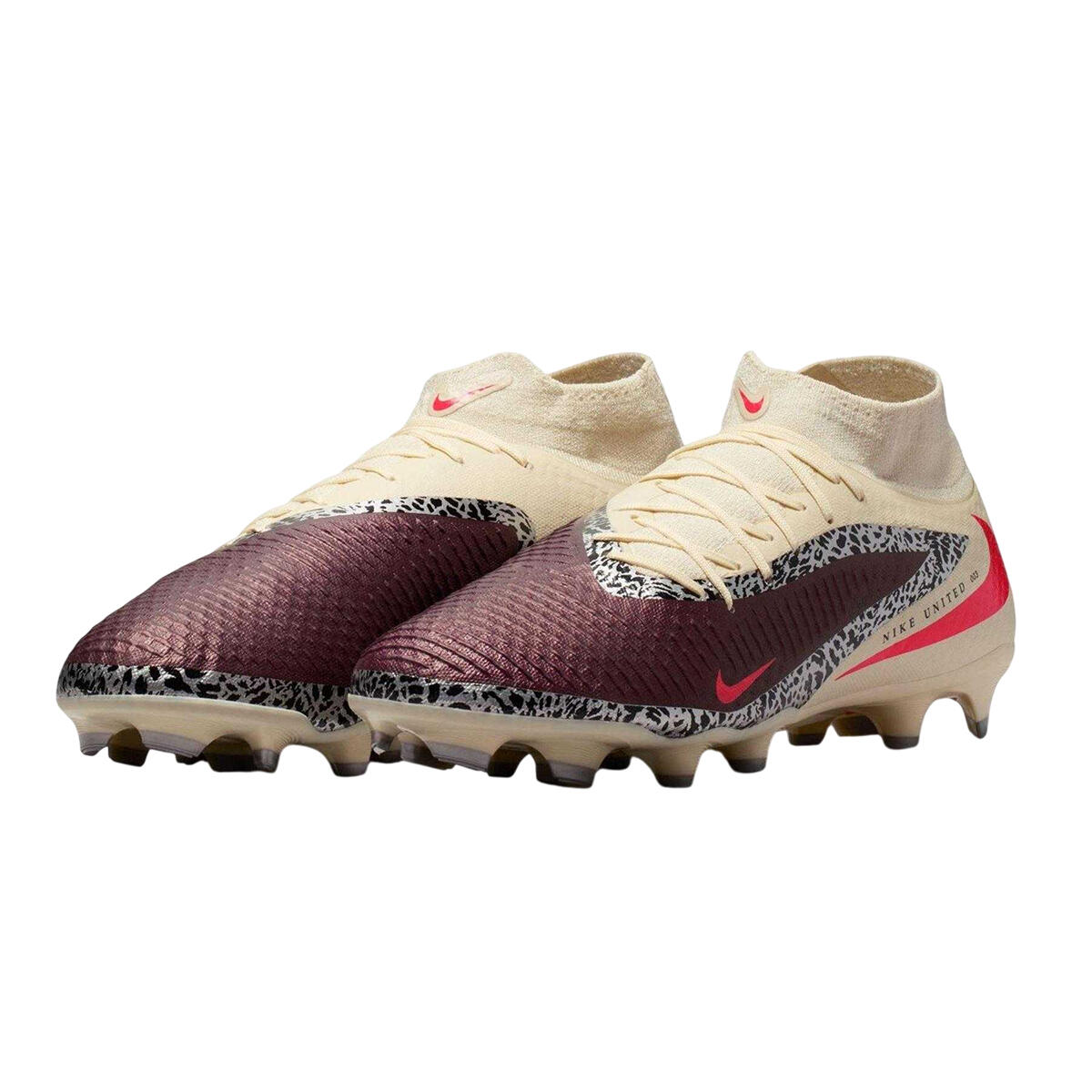 Chaussures De Foot Pour Terrain Ferme PHANTOM ACADEMY Homme (Bordeaux / Imprimé 4/4
