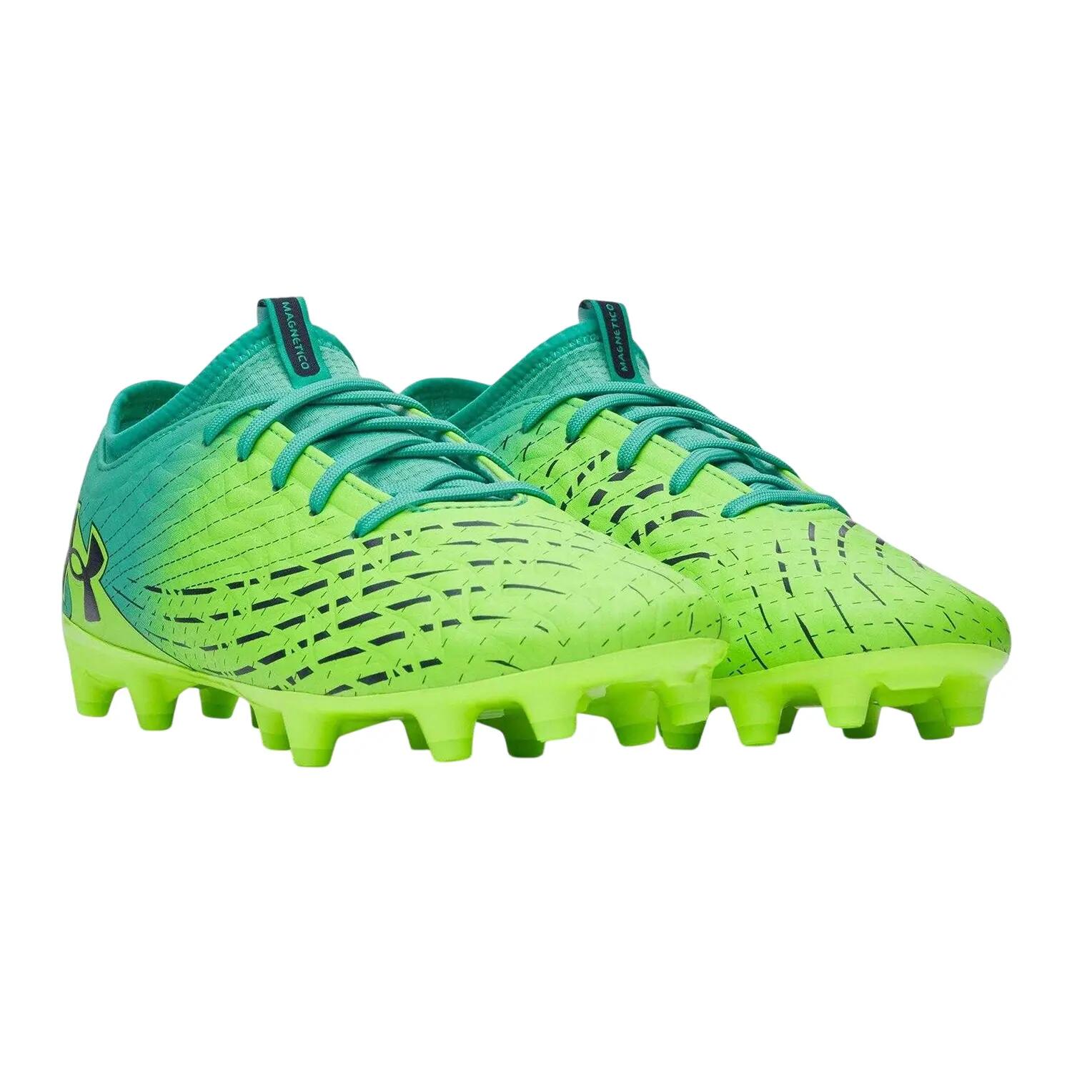 Chaussures De Foot Pour Terrain Ferme MAGNETICO ELITE Homme (Vert / Turquoise 5/5