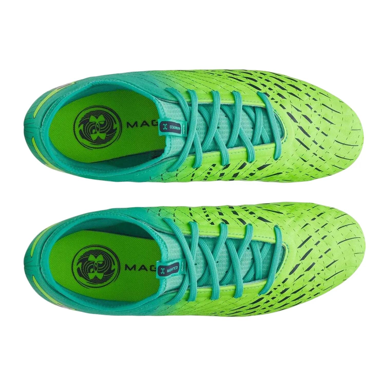Chaussures De Foot Pour Terrain Ferme MAGNETICO ELITE Homme (Vert / Turquoise 3/5