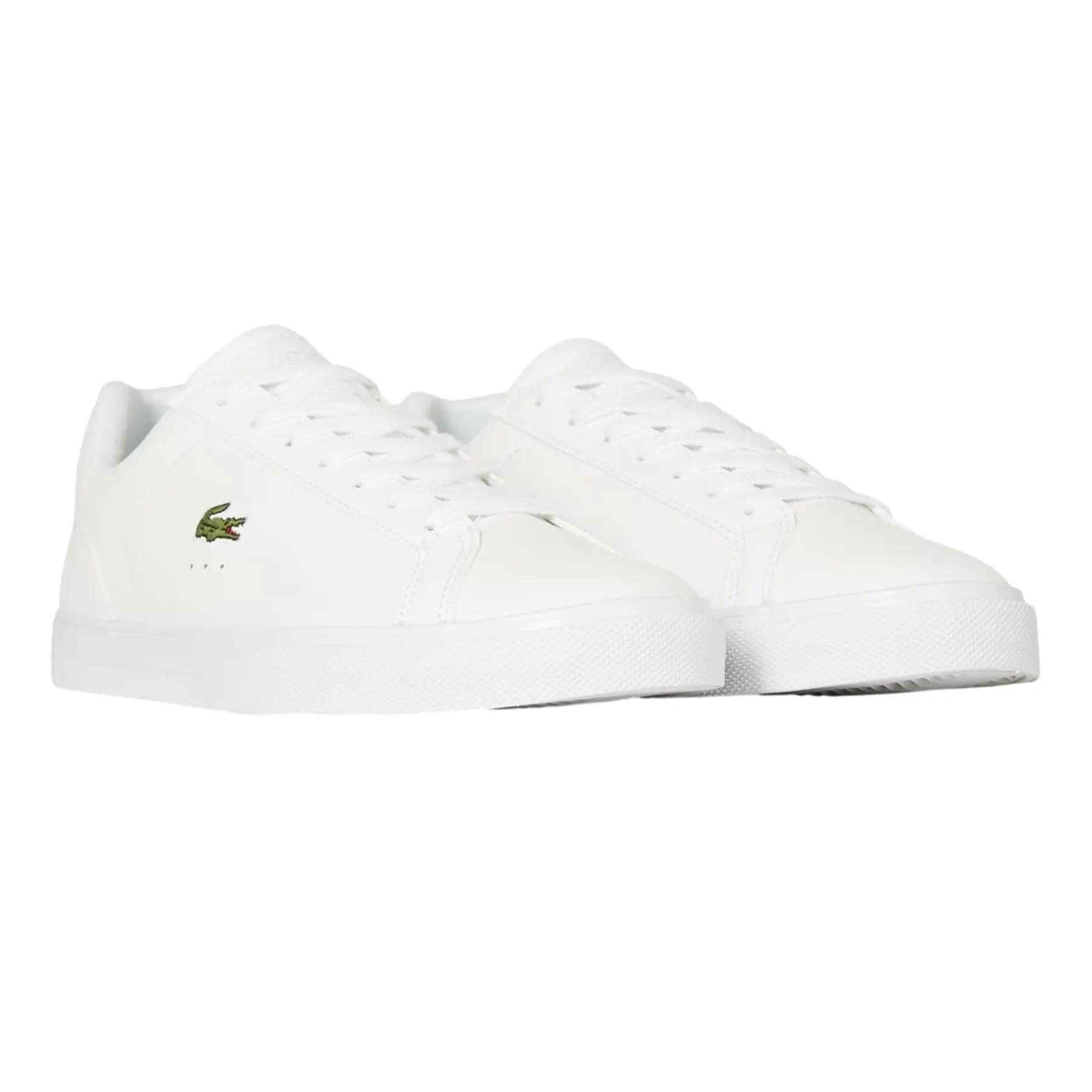 Mens Lerond Pro Logo Leather Trainers (White) 4/4
