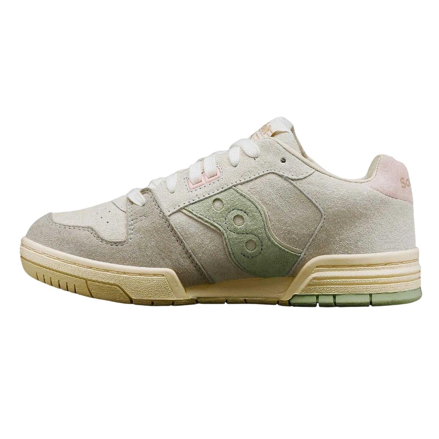 Womens/Ladies Suede Low Trainers (Beige) 3/4