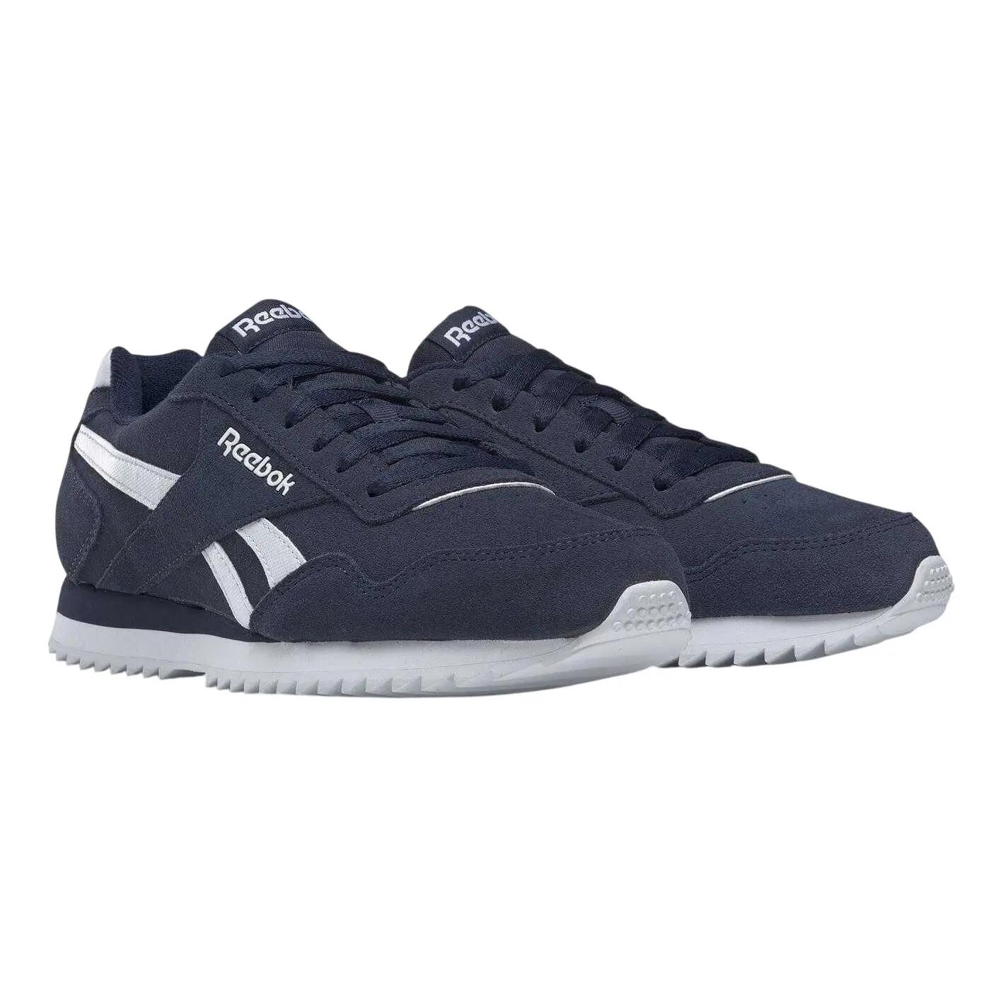 Mens Royal Glide Ripple Suede Trainers (Navy/White) 4/4
