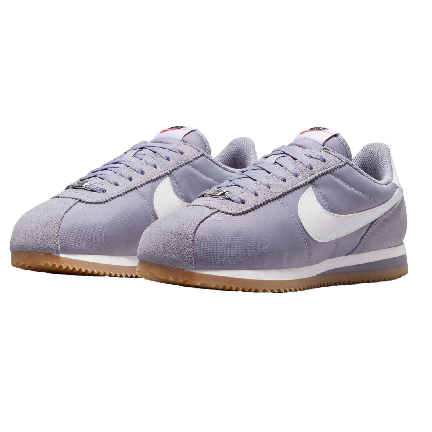 Womens/Ladies Cortez Suede Trainers (Cement Grey) 4/4
