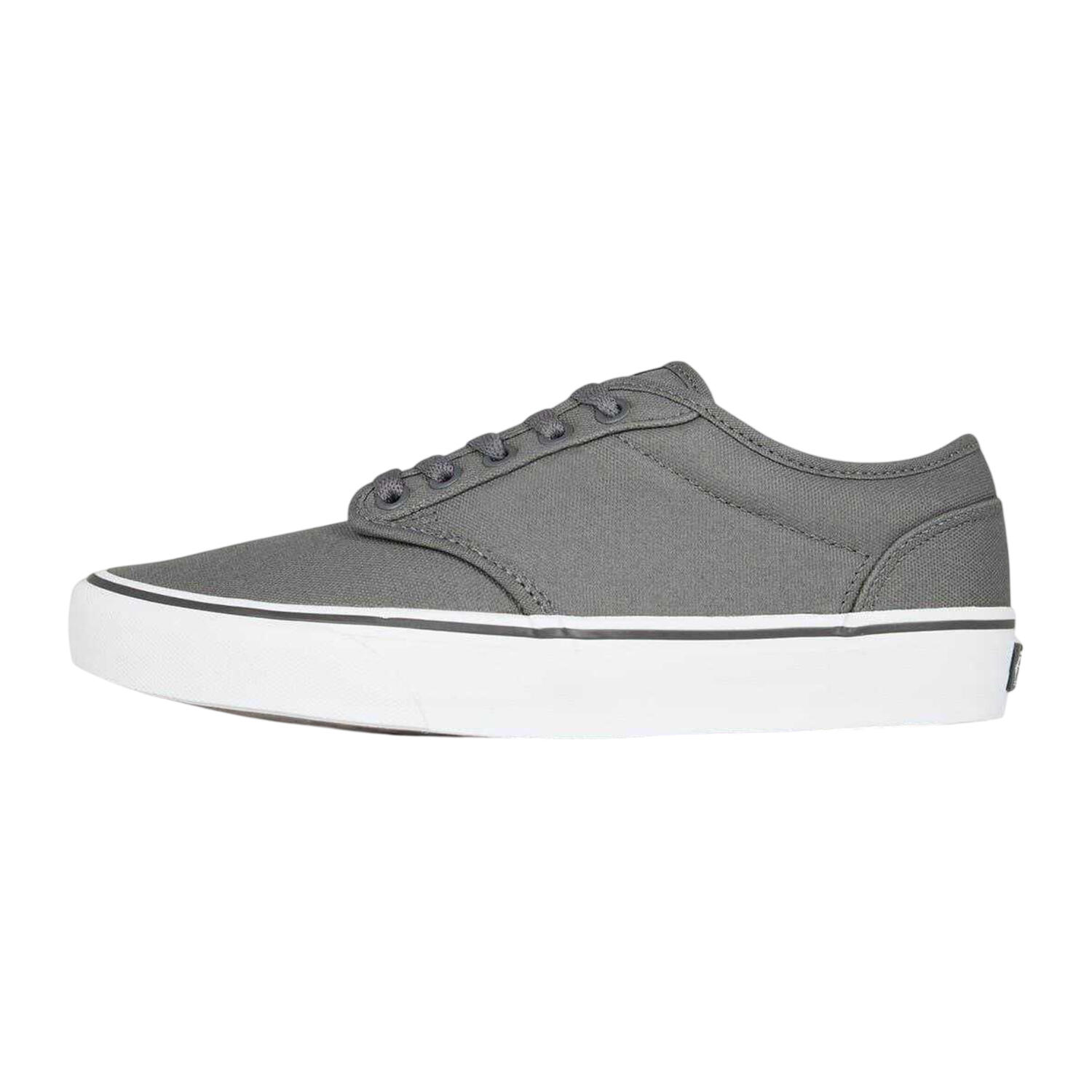 Mens Atwood Canvas Trainers (Pewter/White) 3/4