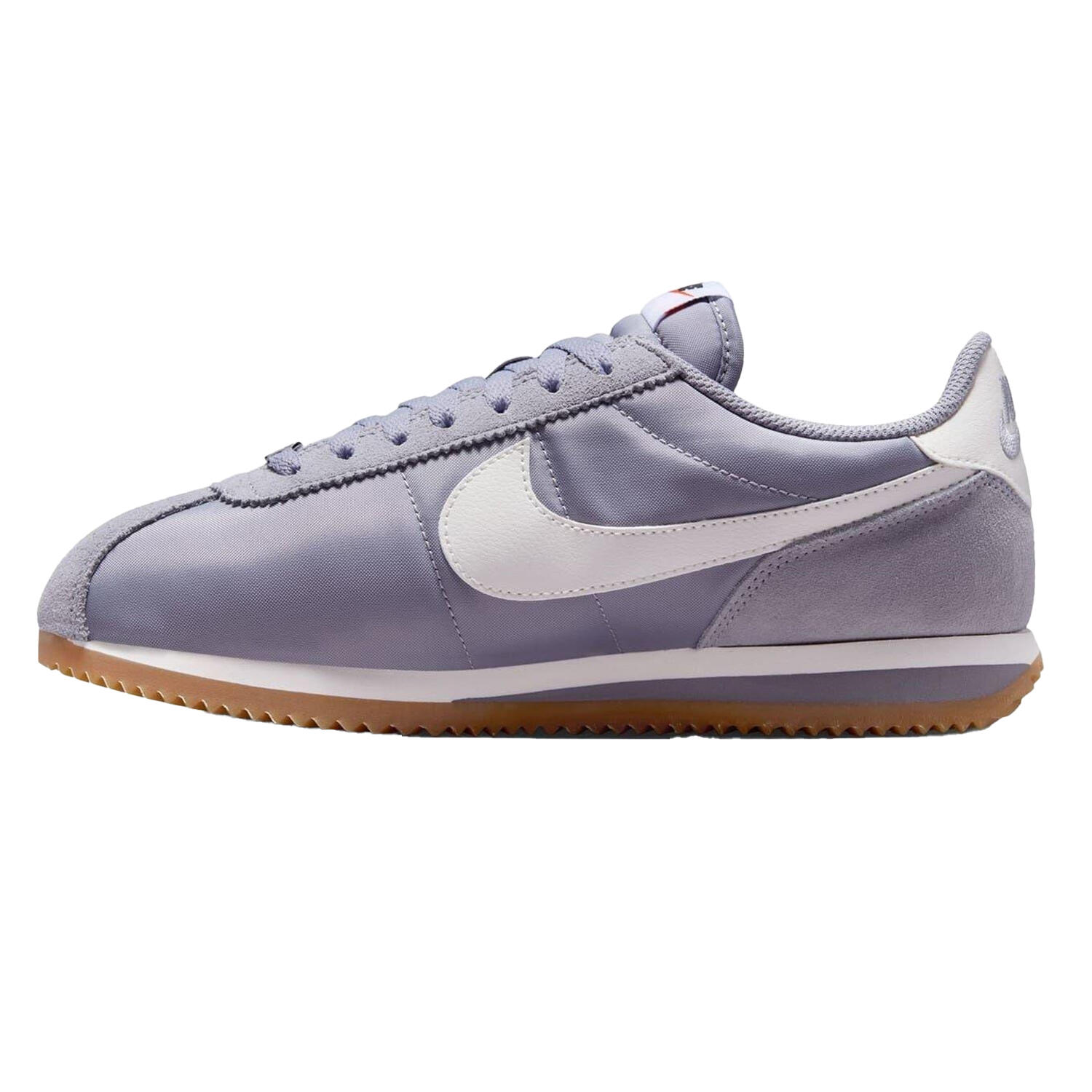 Womens/Ladies Cortez Suede Trainers (Cement Grey) 3/4