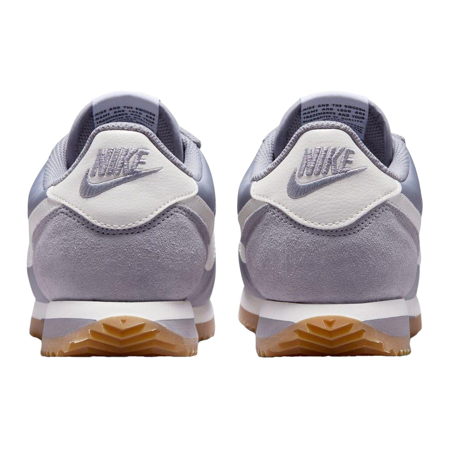 Womens/Ladies Cortez Suede Trainers (Cement Grey) 2/4