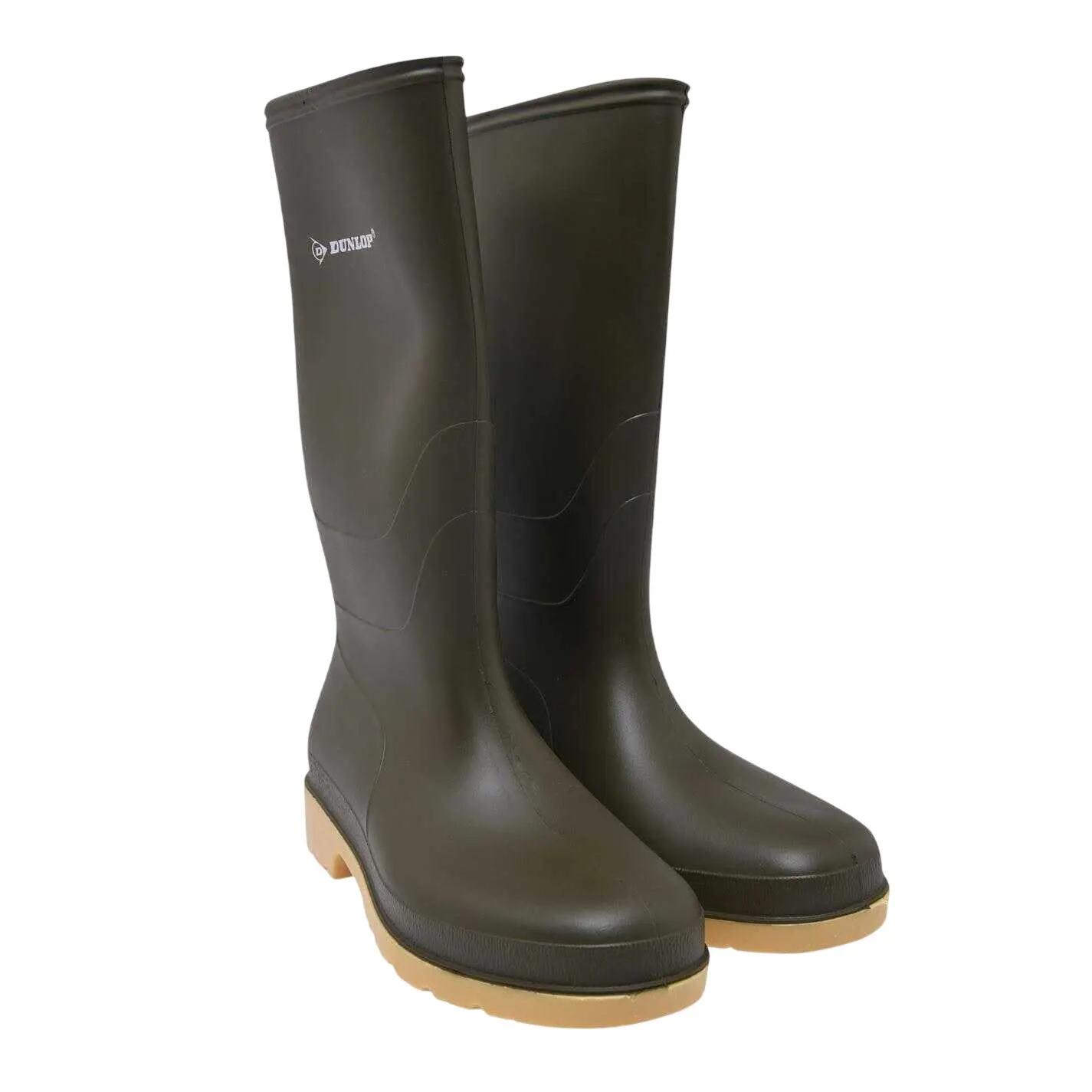 Womens/Ladies Waterproof Wellington Boots (Green) 4/4