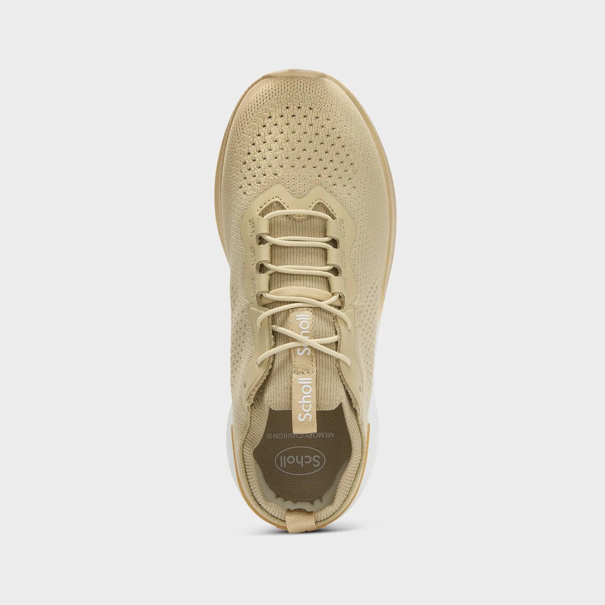Damen Walking Sneaker Mars Sock Sandbeige 3/4