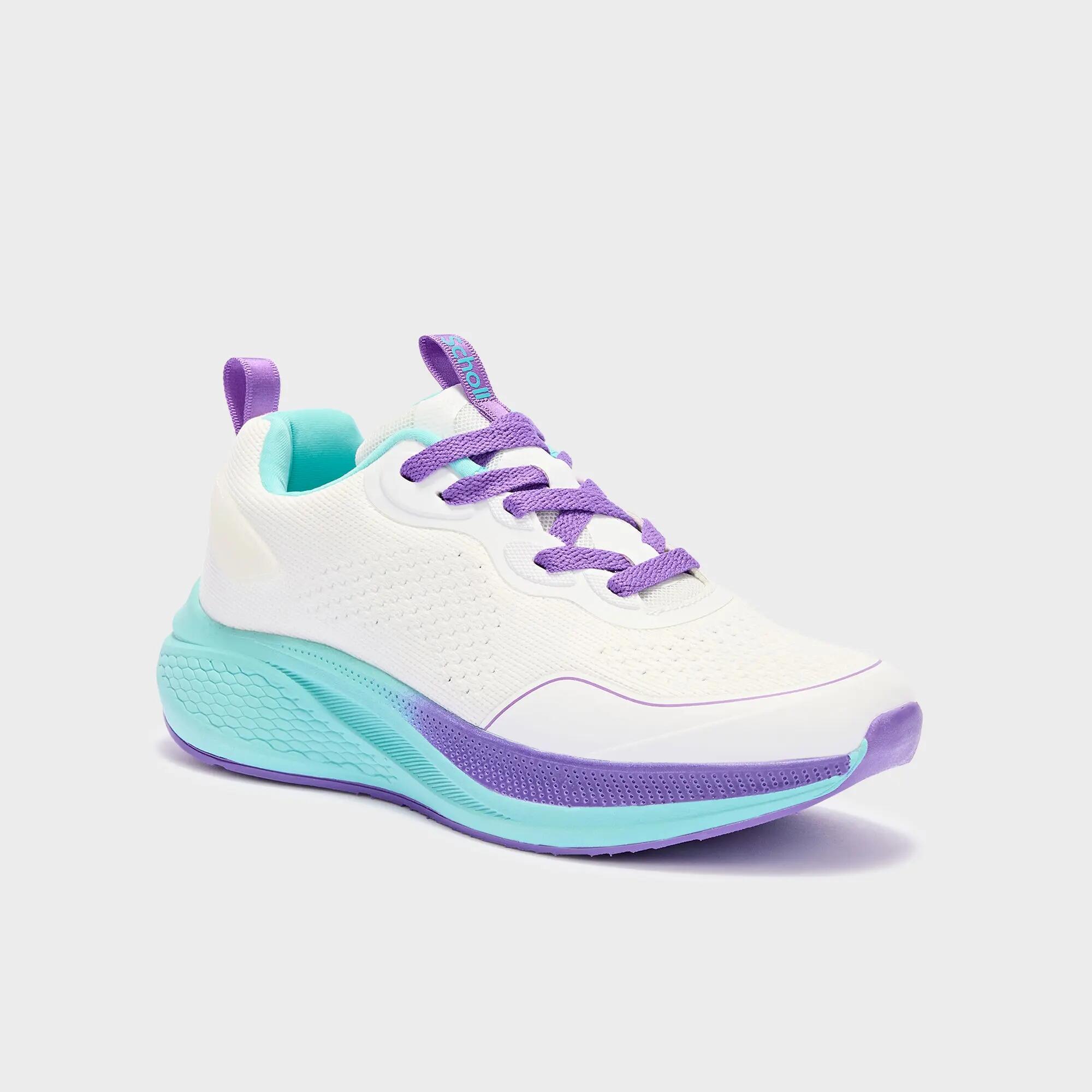 Damen Walking Sneaker Mars Laces Weiß/Türkis 2/4