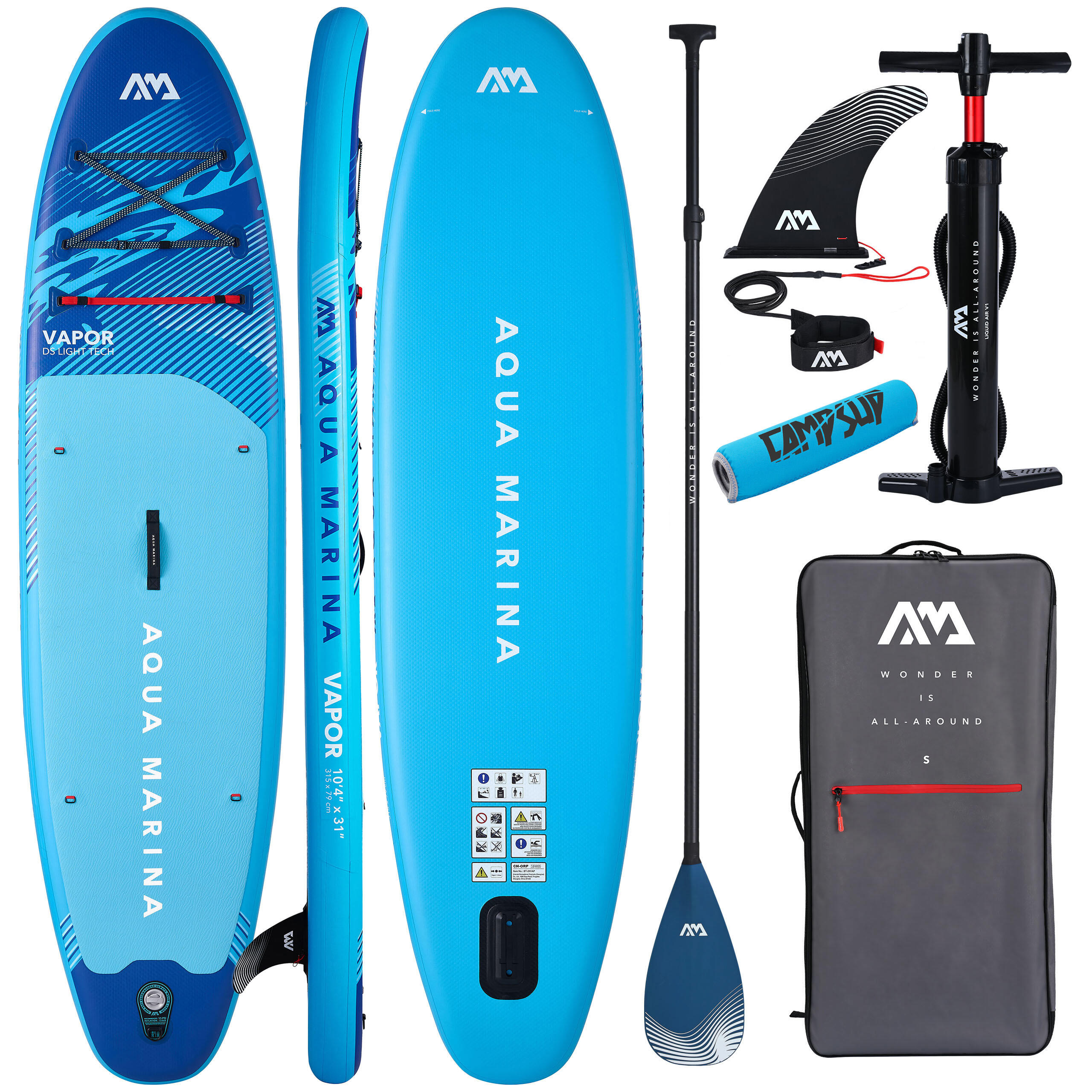 AQUA MARINA SUP deska Vapor 10'4" 2026 + PÁDLO CARBON PASTEL + BÓJKA