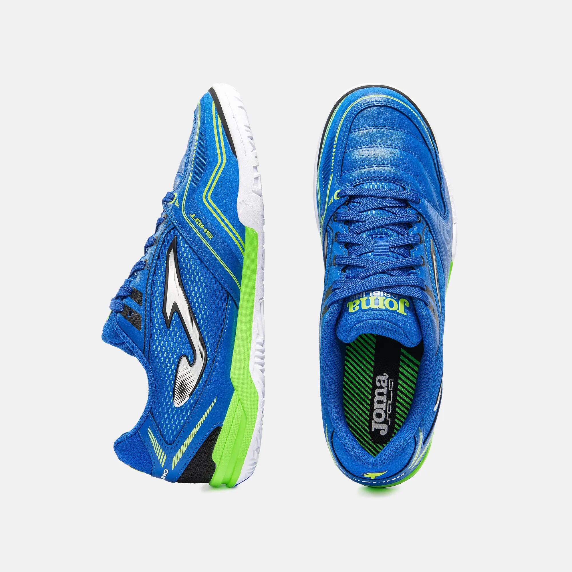 Sapatilhas Futsal Adulto Joma Dribling 26 IN Azul 3/4