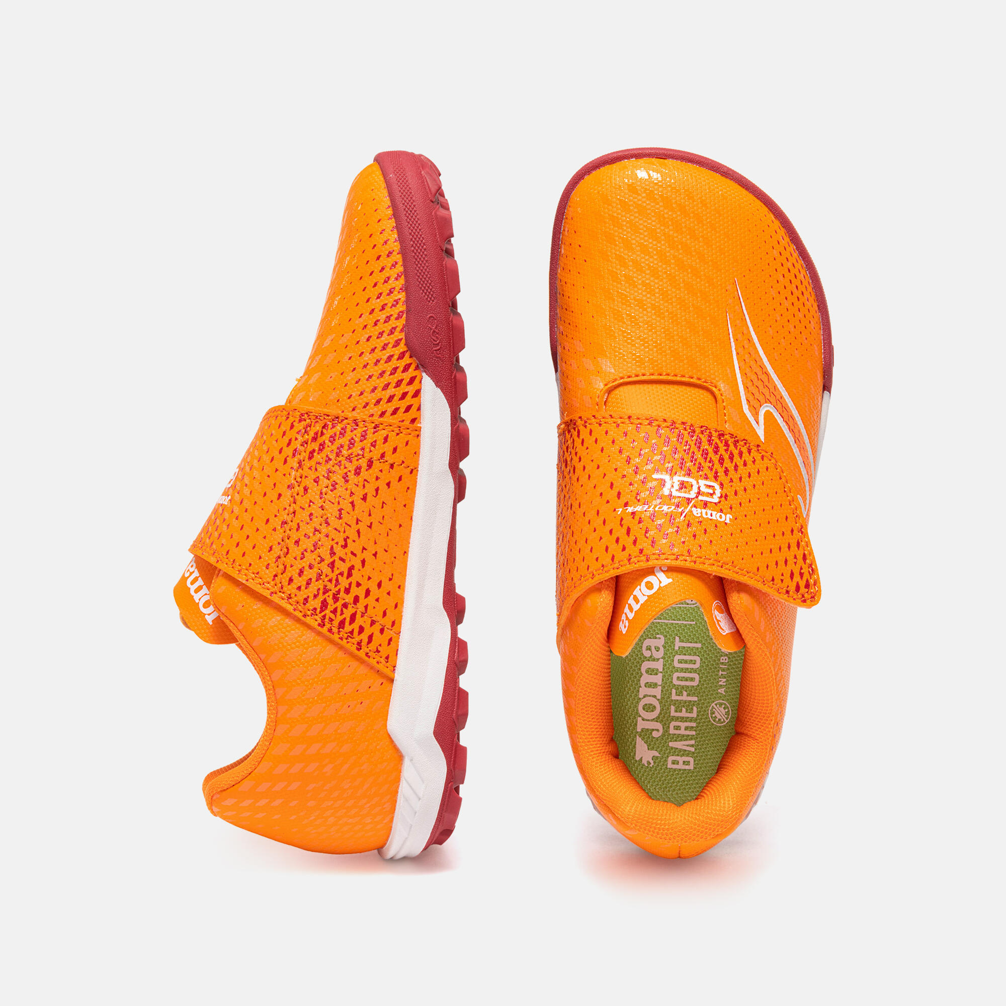 Botas Fútbol Fútbol Niños Joma Gol Junior Barefoot 26 TF Naranja 3/4