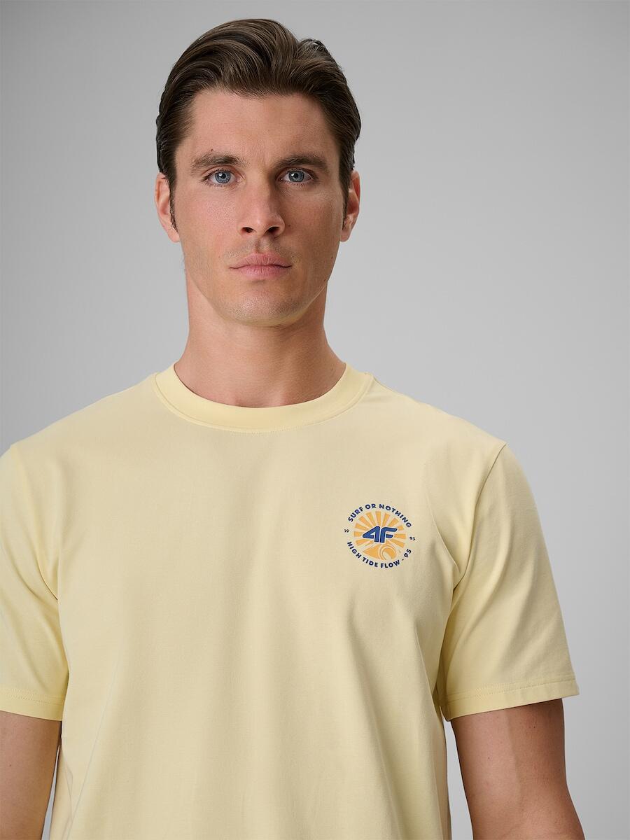 T-shirt bawełniany męski 4F 4FRSS26TTSHM4293 3/6