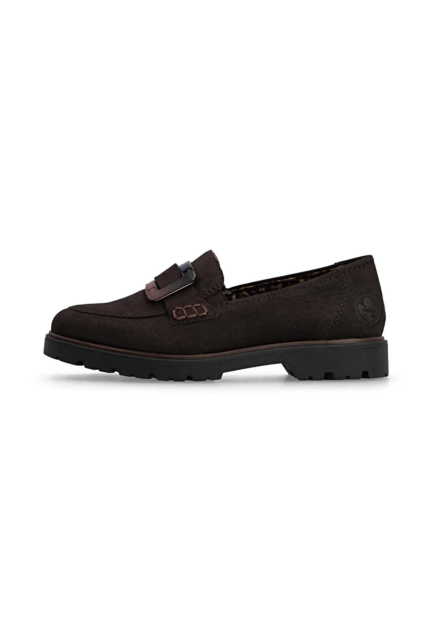 Rieker Damen Loafer Gummizug Light TR 45553-25 Braun 4/7