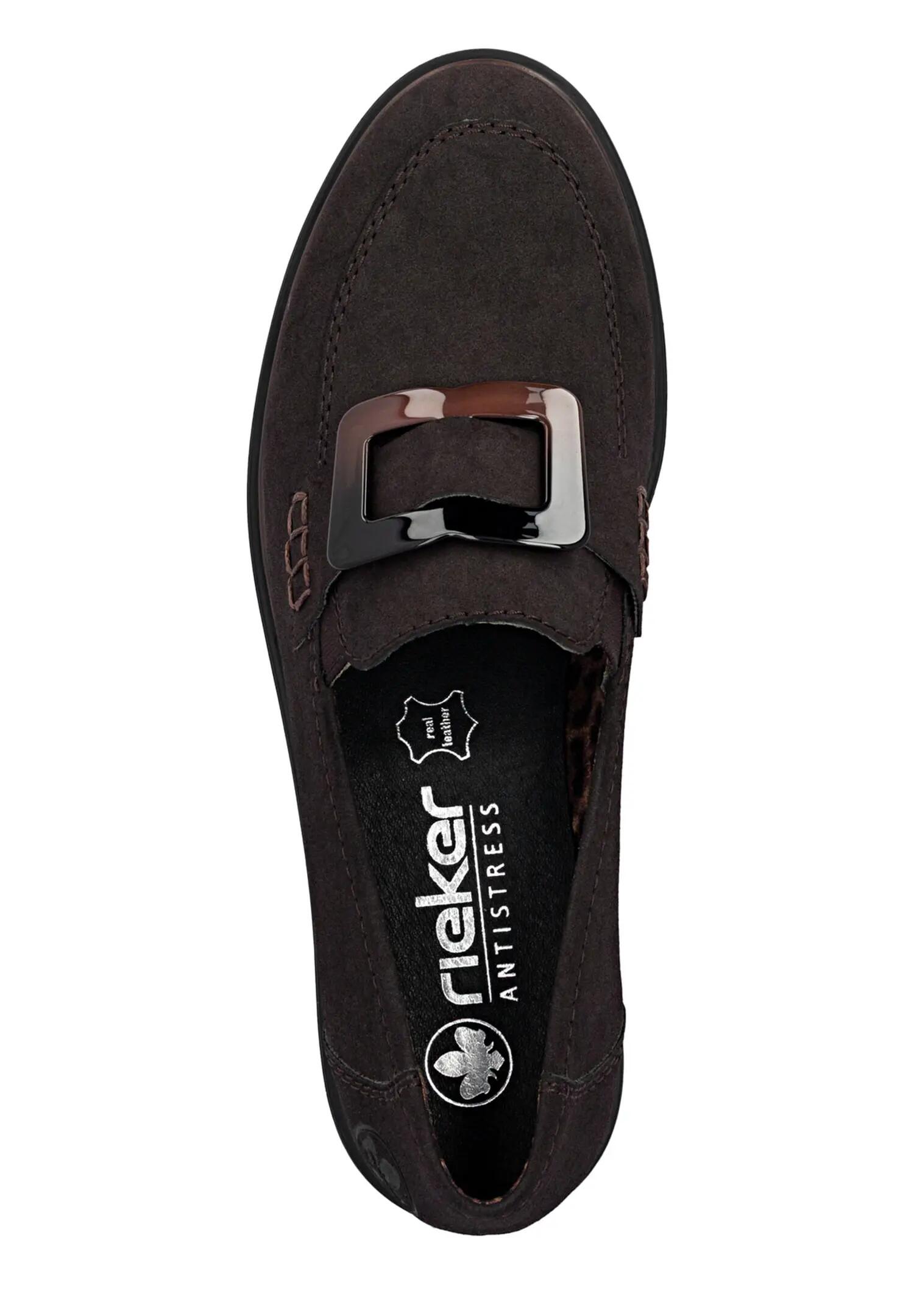 Rieker Damen Loafer Gummizug Light TR 45553-25 Braun 3/7