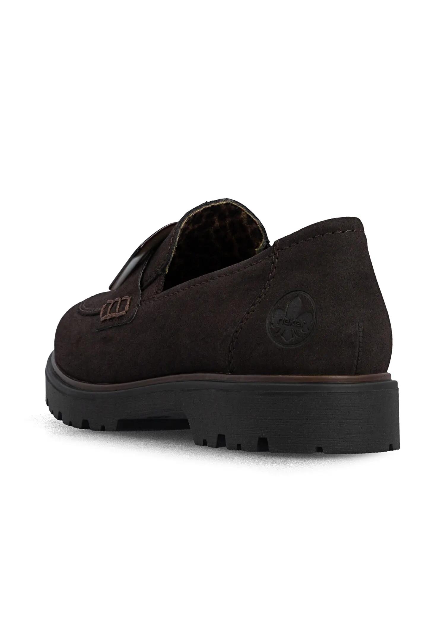 Rieker Damen Loafer Gummizug Light TR 45553-25 Braun 2/7