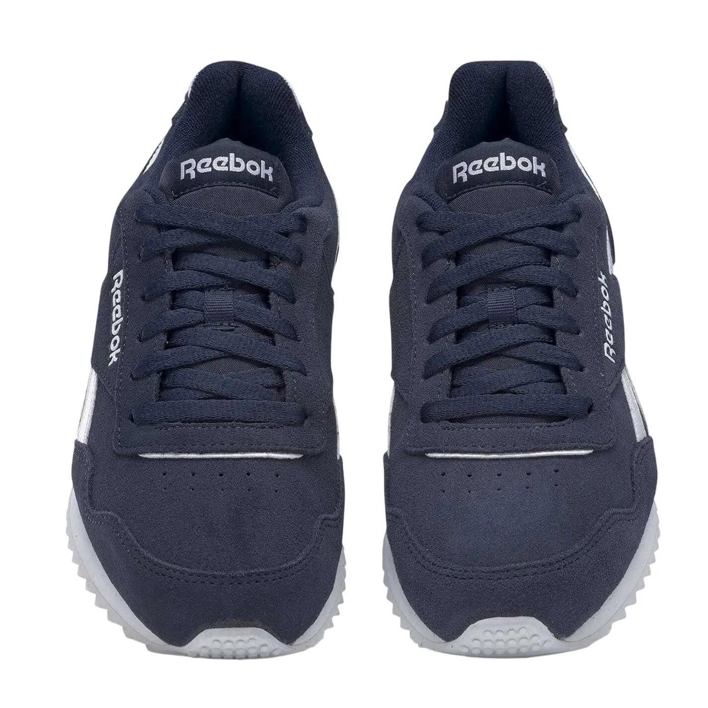 Mens Royal Glide Ripple Suede Trainers (Navy/White) 3/4