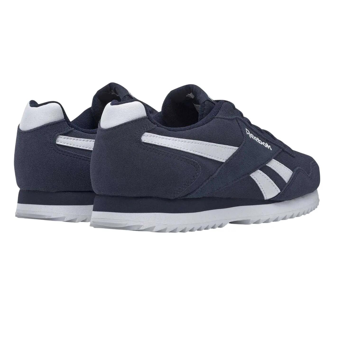 Mens Royal Glide Ripple Suede Trainers (Navy/White) 2/4